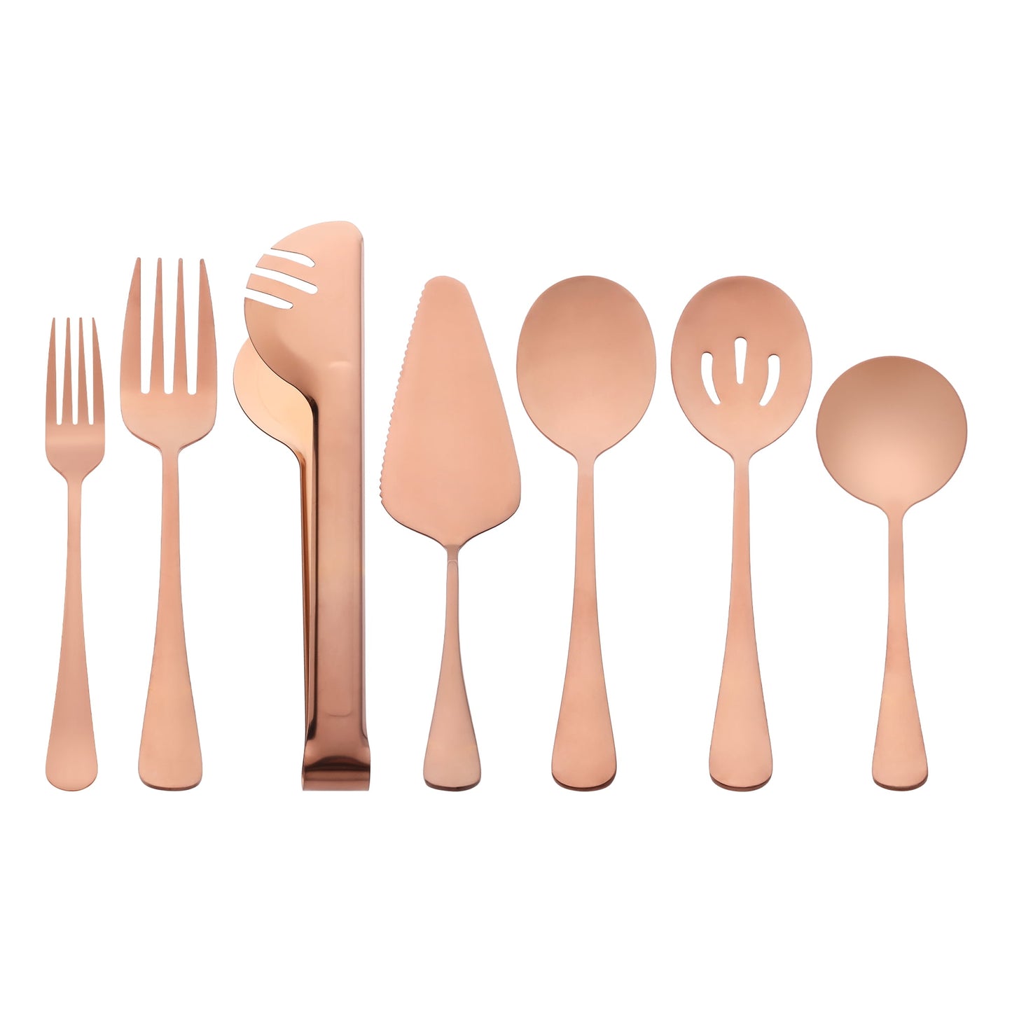 Unique Bargains 10 Piece Silverware Set Stainless Steel Flatware Rose Gold 10 Pcs