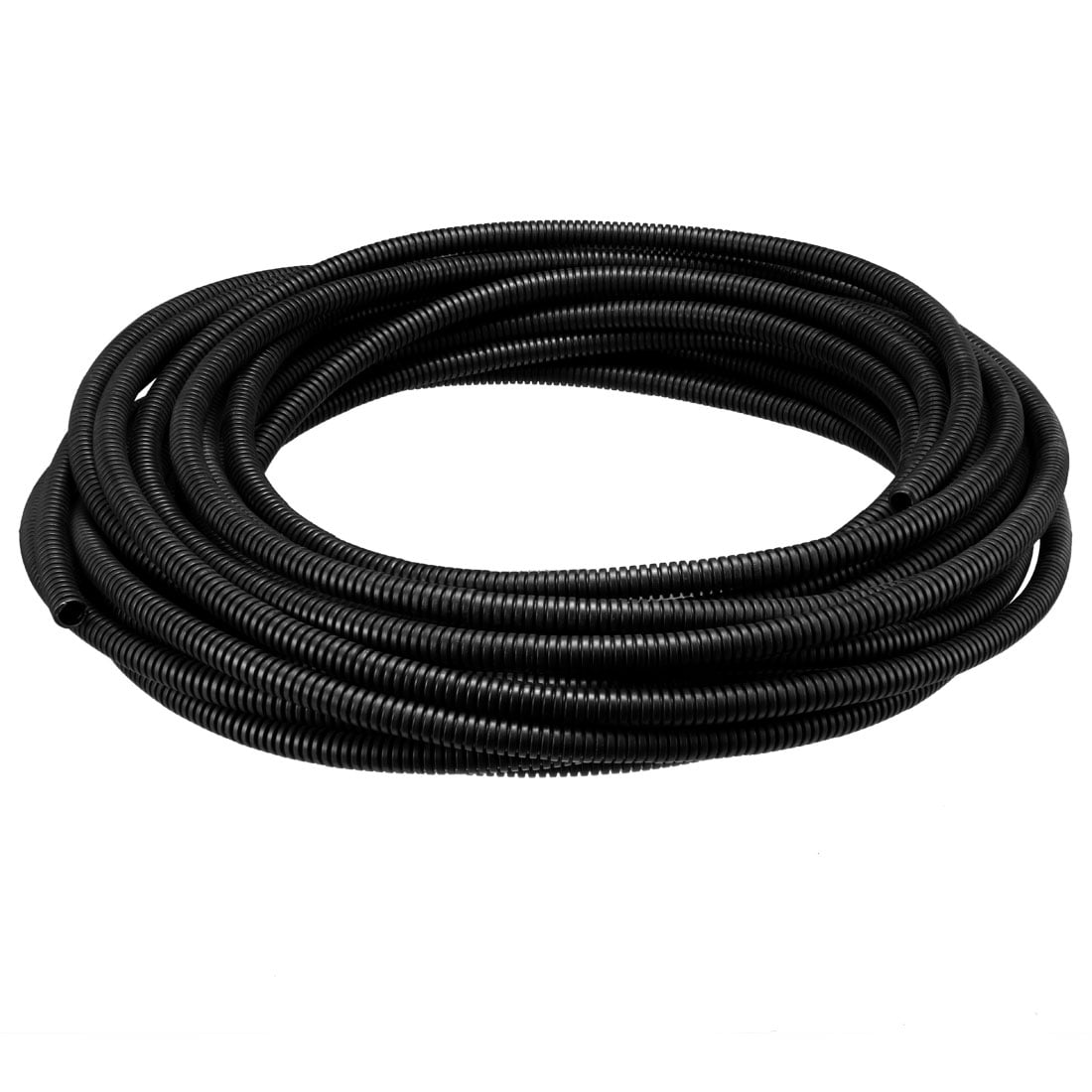 Unique Bargains 16 M 6.5 x 10 mm PP Flexible Corrugated Conduit Tube for Garden Black
