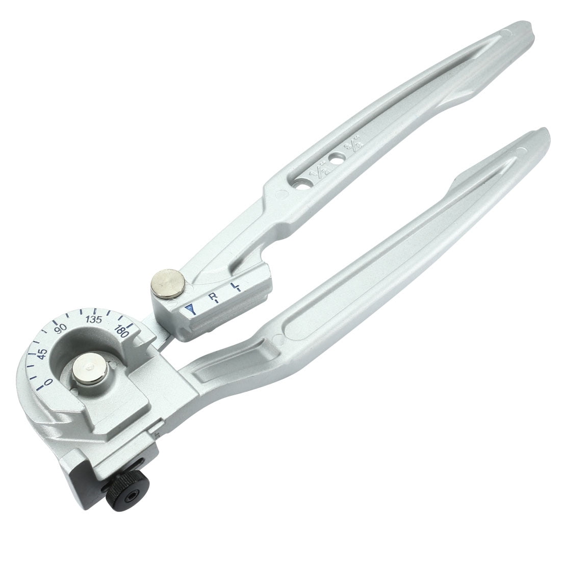 Unique Bargains 2 in 1 Pipe Tube Copper Bender 3/8-inch 1/2-inch OD Tubing 180 Degree Tool Aluminum Alloy
