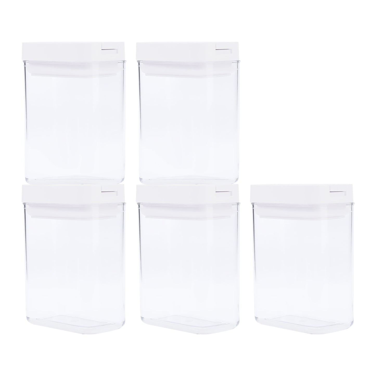 Unique Bargains 5 Pcs Airtight Food Storage Containers 24 oz Transparent