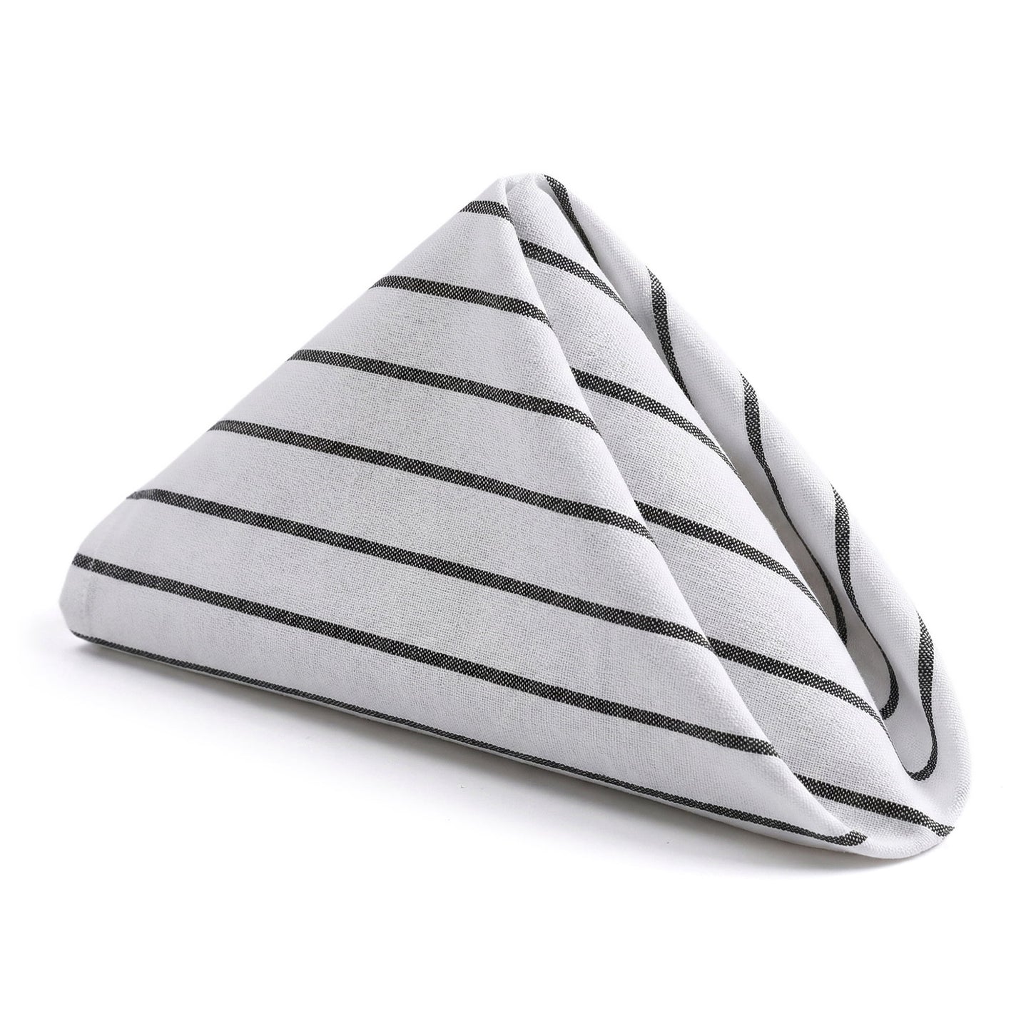 Unique Bargains 6Pcs Cotton Dining Events Cloth Napkins Thick Stripes 28x20inch