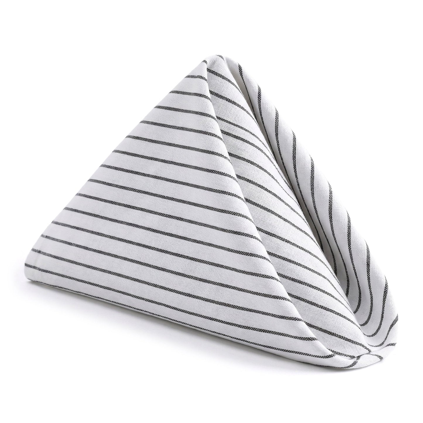 Unique Bargains 6Pcs Cotton Dining Events Cloth Napkins Thin Stripes 28x20inch