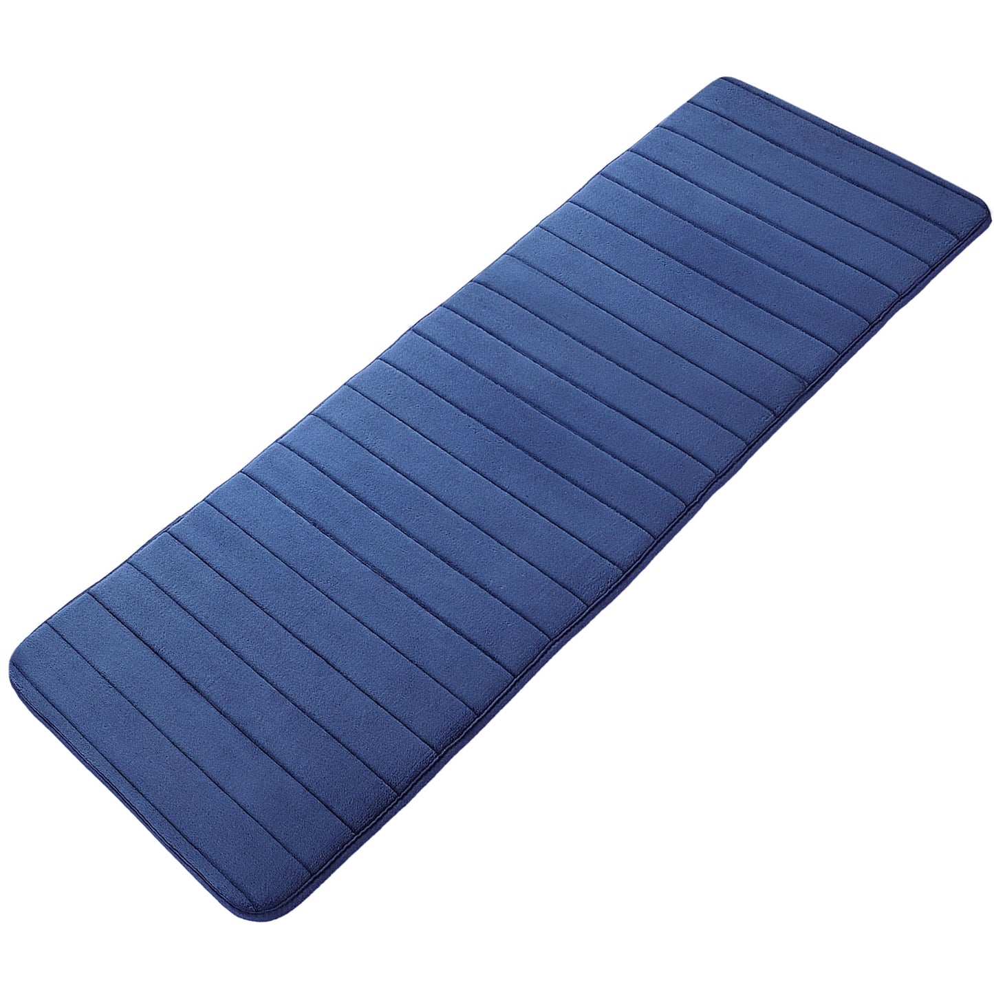 Unique Bargains Tapete de Baño Antideslizante de Memory Foam Color Púrpura Claro 15.7"x47.2"