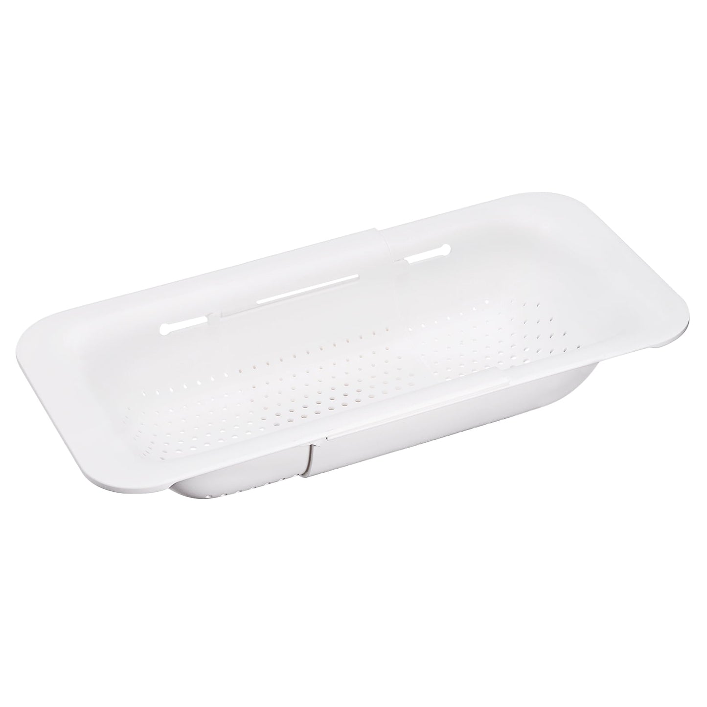 Unique Bargains Collapsible Food Colander Kitchen Plastic Basket for Food 1 Pc White