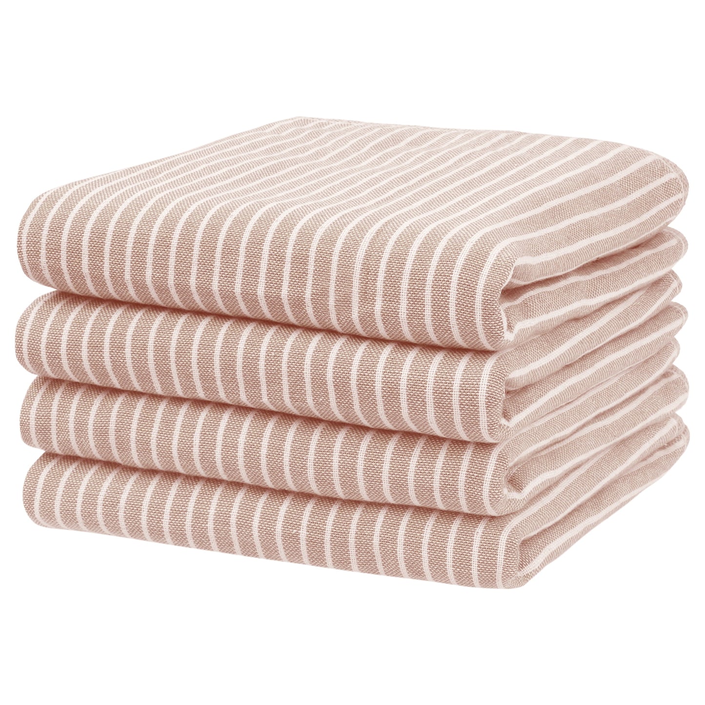 Unique Bargains Cotton Bathroom Hand Towels Quick Drying Kitchen Towel Sets 14" x 30" Pink 4pk