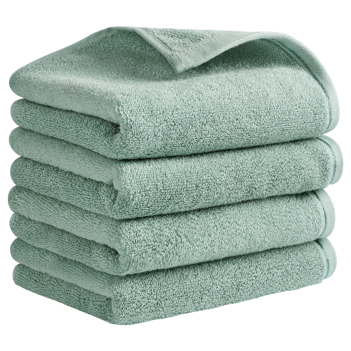 Unique Bargains Cotton Hand Towels Soft Absorbent Towel Set Dark Purple 2-Piece