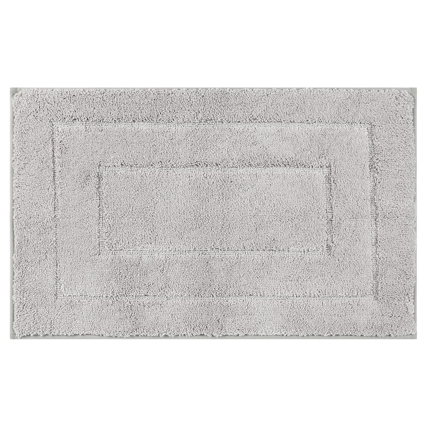 Unique Bargains Geometry Bathroom Rug Mat Soft Absorbent Non-Slip Comfortable Bath Rugs White 20" x 32"