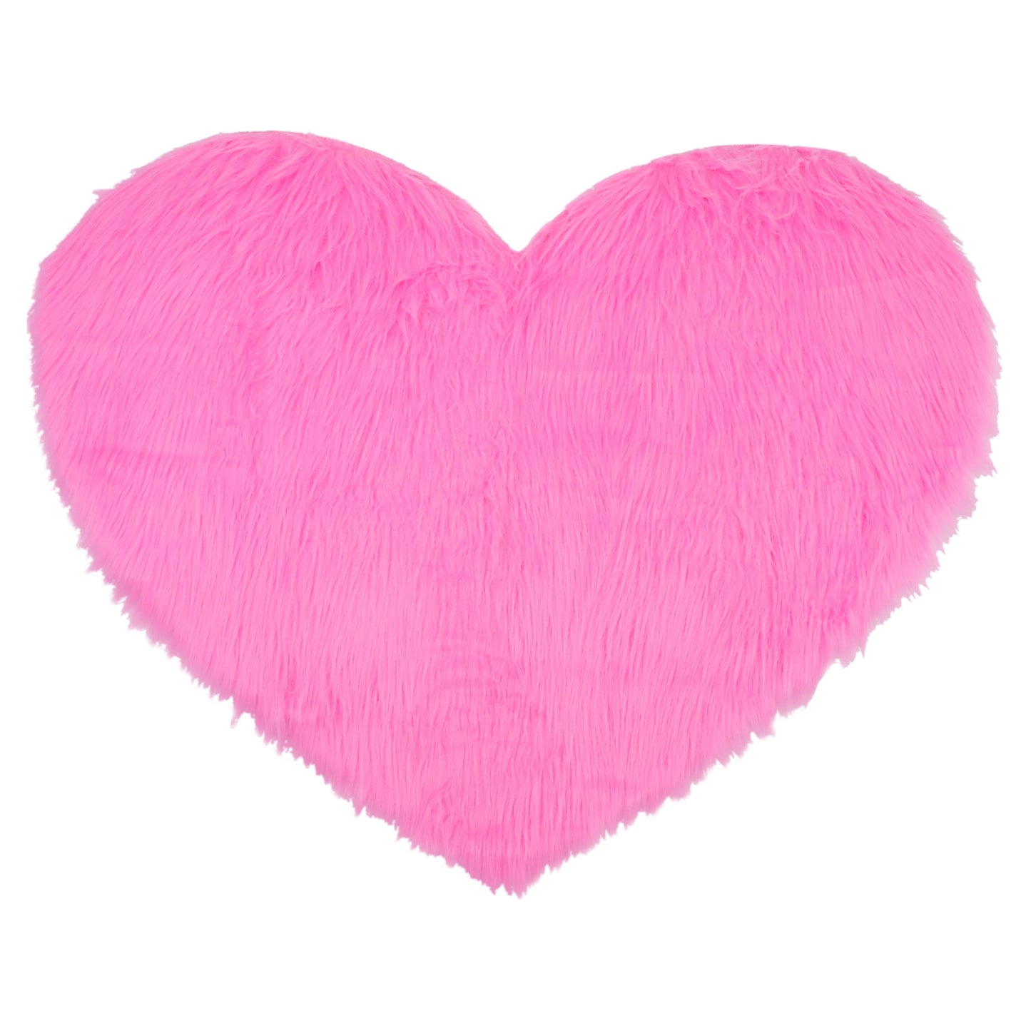 Unique Bargains Heart Shape Soft Absorbent Bath Rugs Pink 28" x 36"
