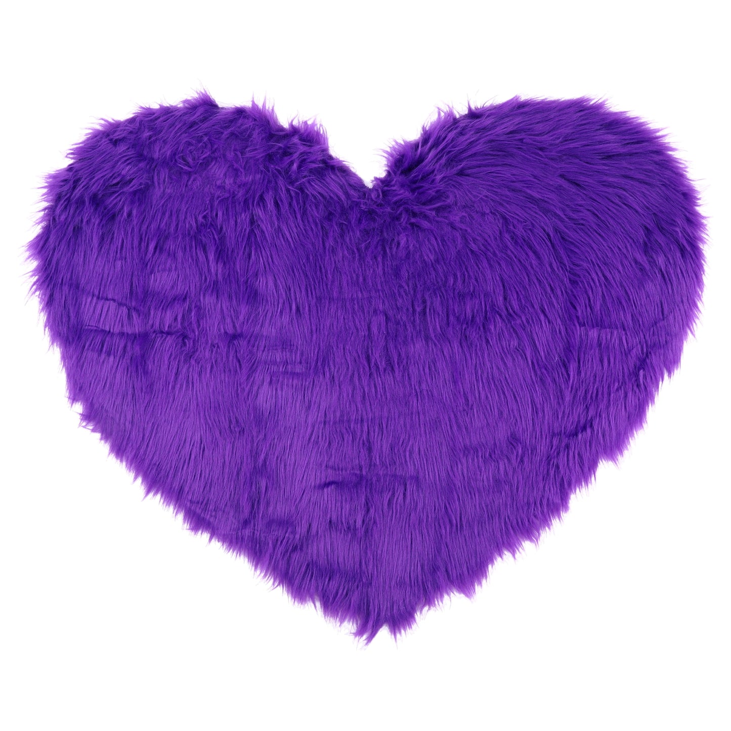 Unique Bargains Heart Shape Soft Absorbent Bath Rugs Purple 28" x 36"