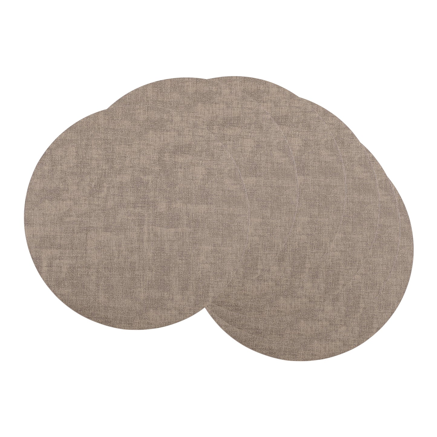 Unique Bargains Kitchen Placemats Washable Table Mat Wipeable Placemats Apricot 13x13in