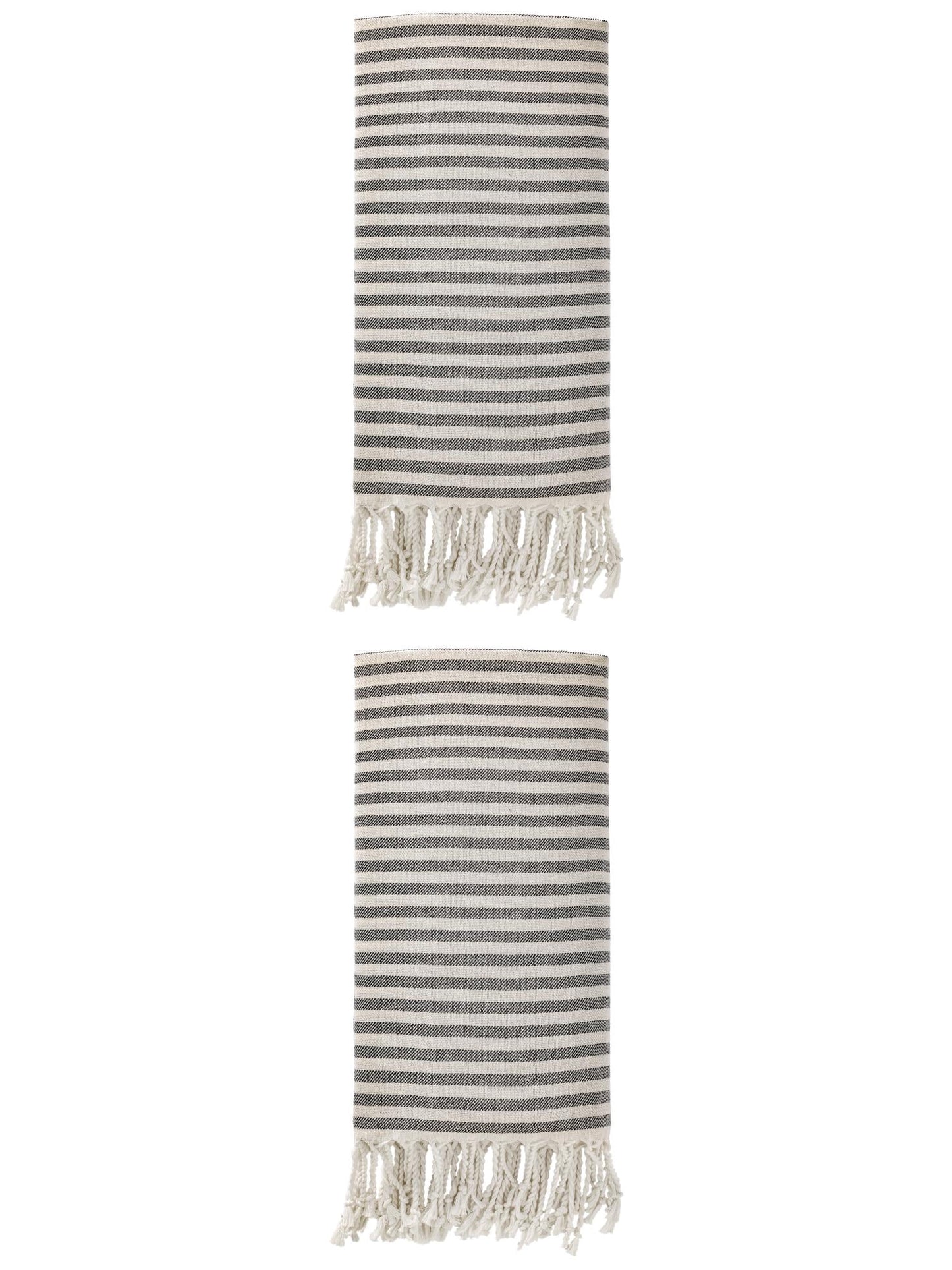 Unique Bargains Lightweight Sand Free Quick Dry Turkish Towel Black 71"x40"