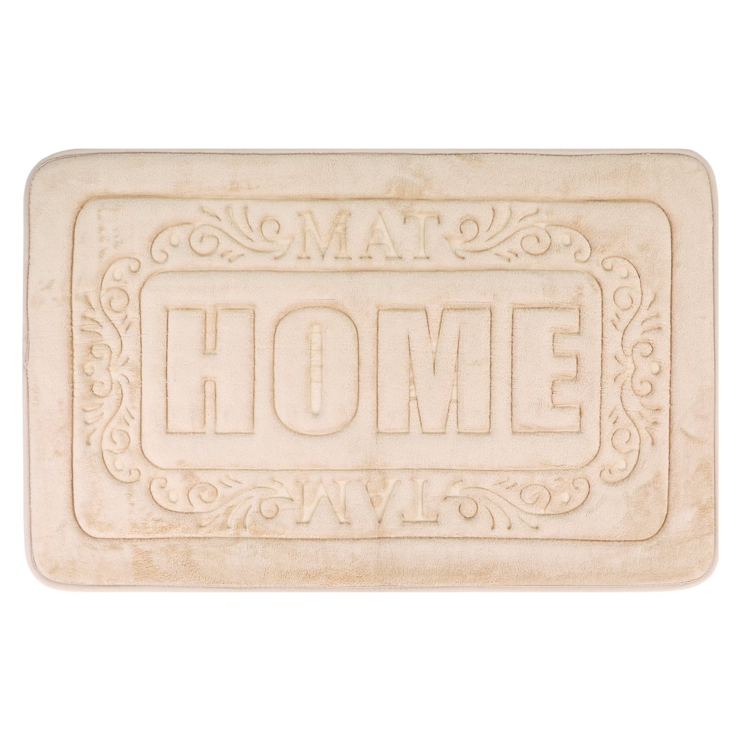Unique Bargains Memory Foam Bath Mat Soft Non Slip Rug Khaki 18" x 26"