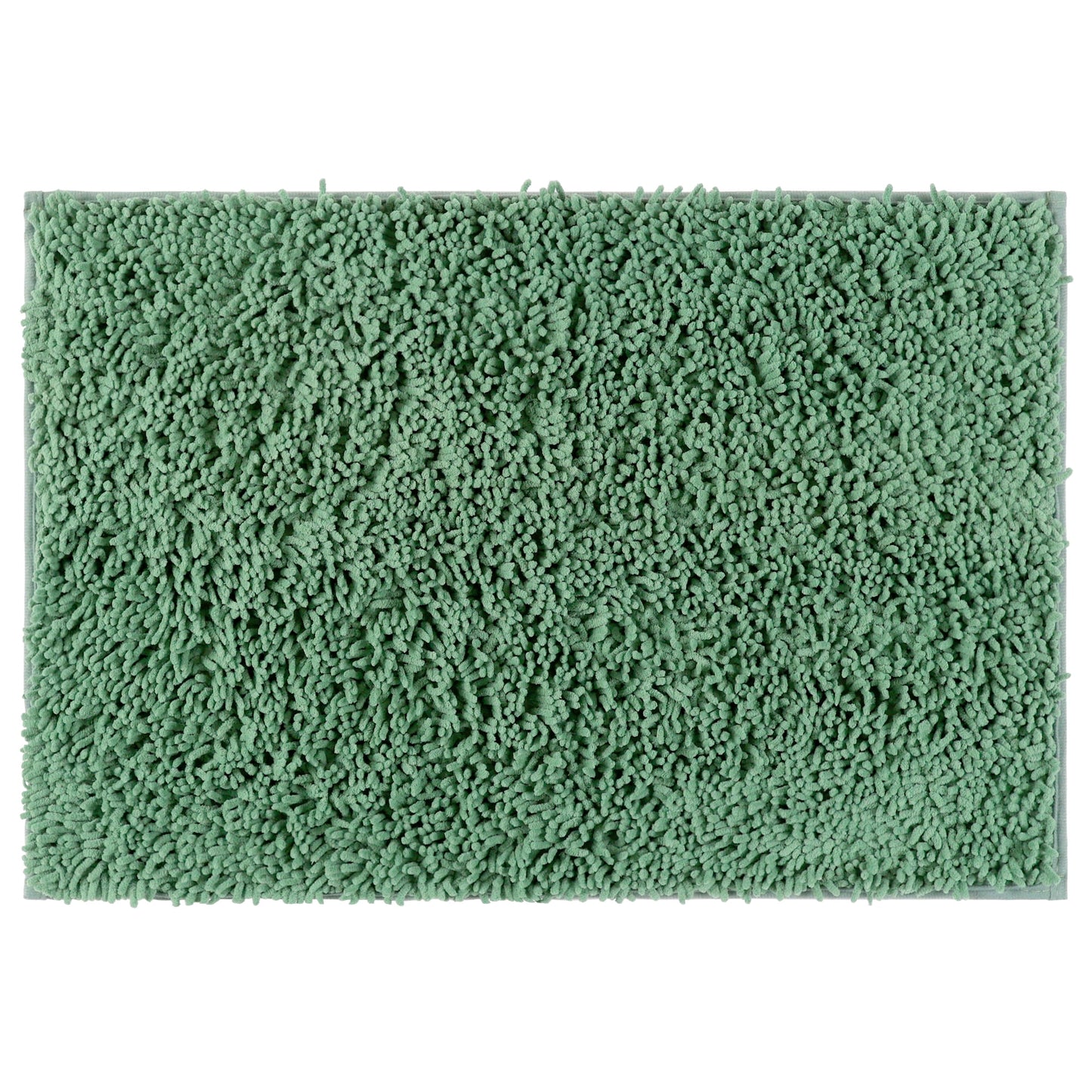 Unique Bargains Non-Slip Soft Fluffy Shag Washable Plush Bath Rugs for Bedroom Green-1 16"x24"