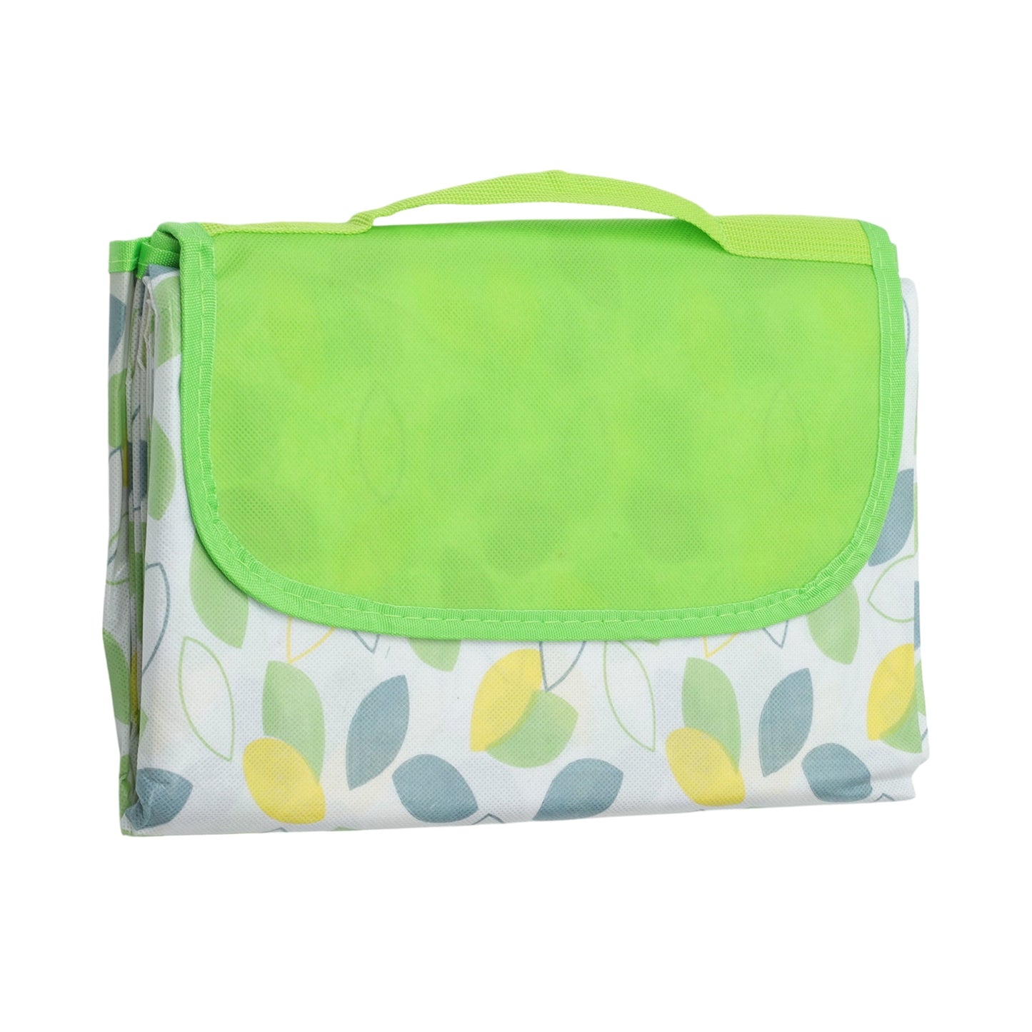 Unique Bargains Picnic Blanket Beach Mat Lightweight with Handle Green 150cmx200cm