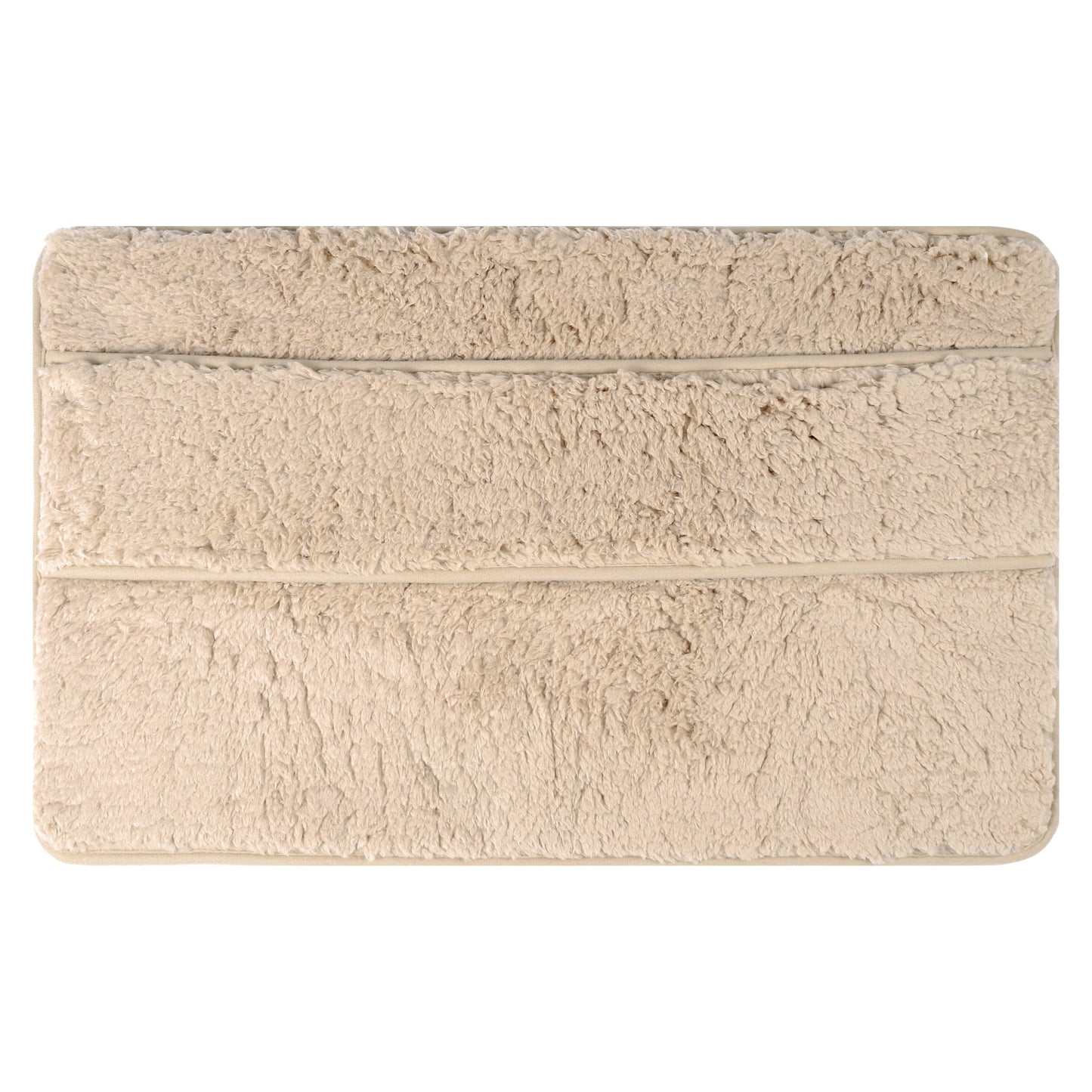 Unique Bargains Plush Shaggy Rugs Mat Absorbent Bath Rugs Brown 20" x 32"