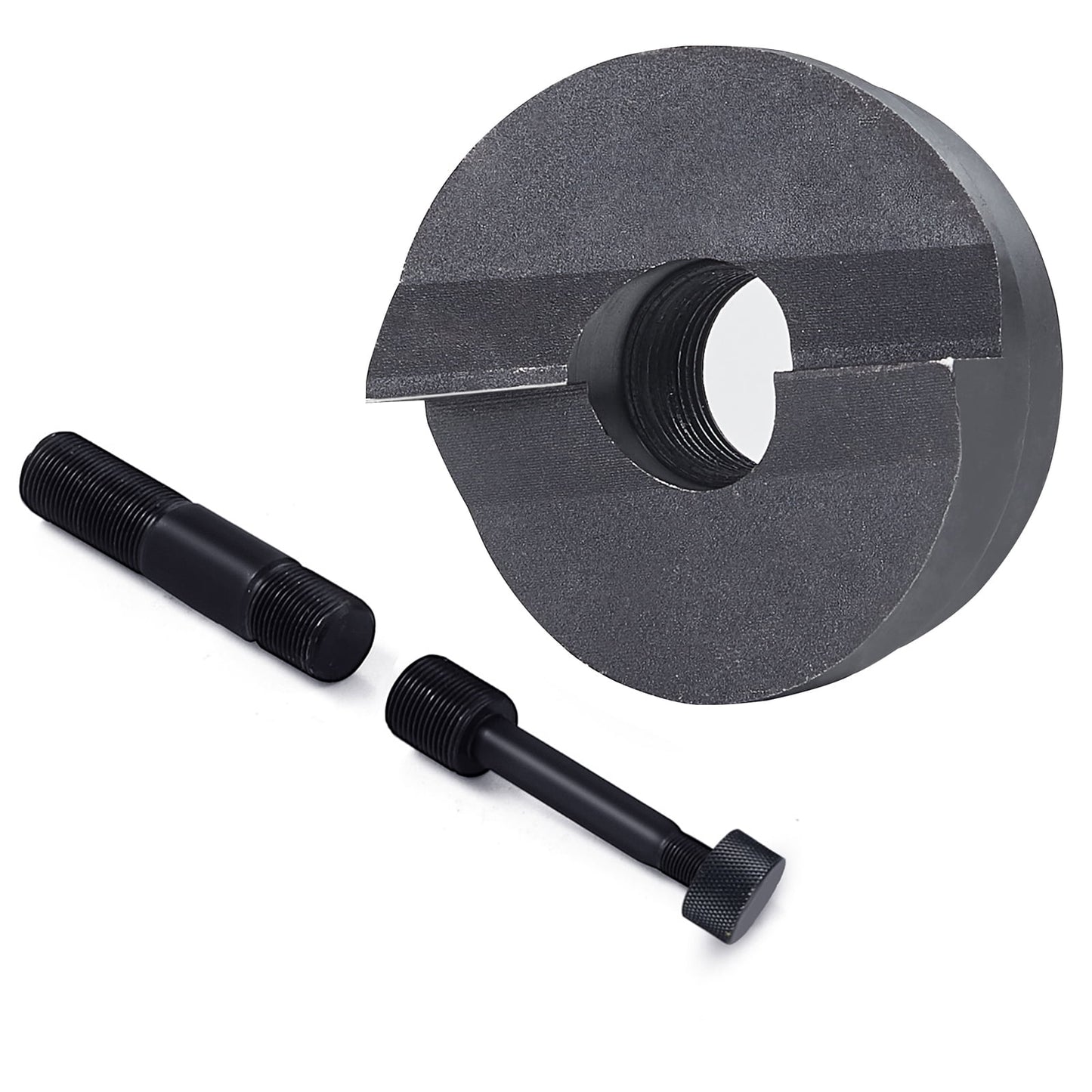 KFFKFF Hydraulic Knockout Punch Driver Kit Hole Tool 4 Die 1/2", 3/4", 1", 1-1/4"