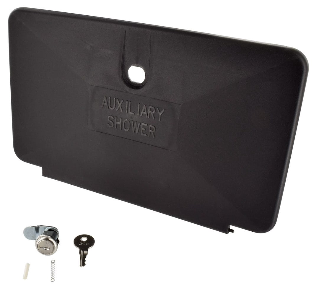 Valterra PF267002 Exterior Shower Door Replacement - Plastic, Black