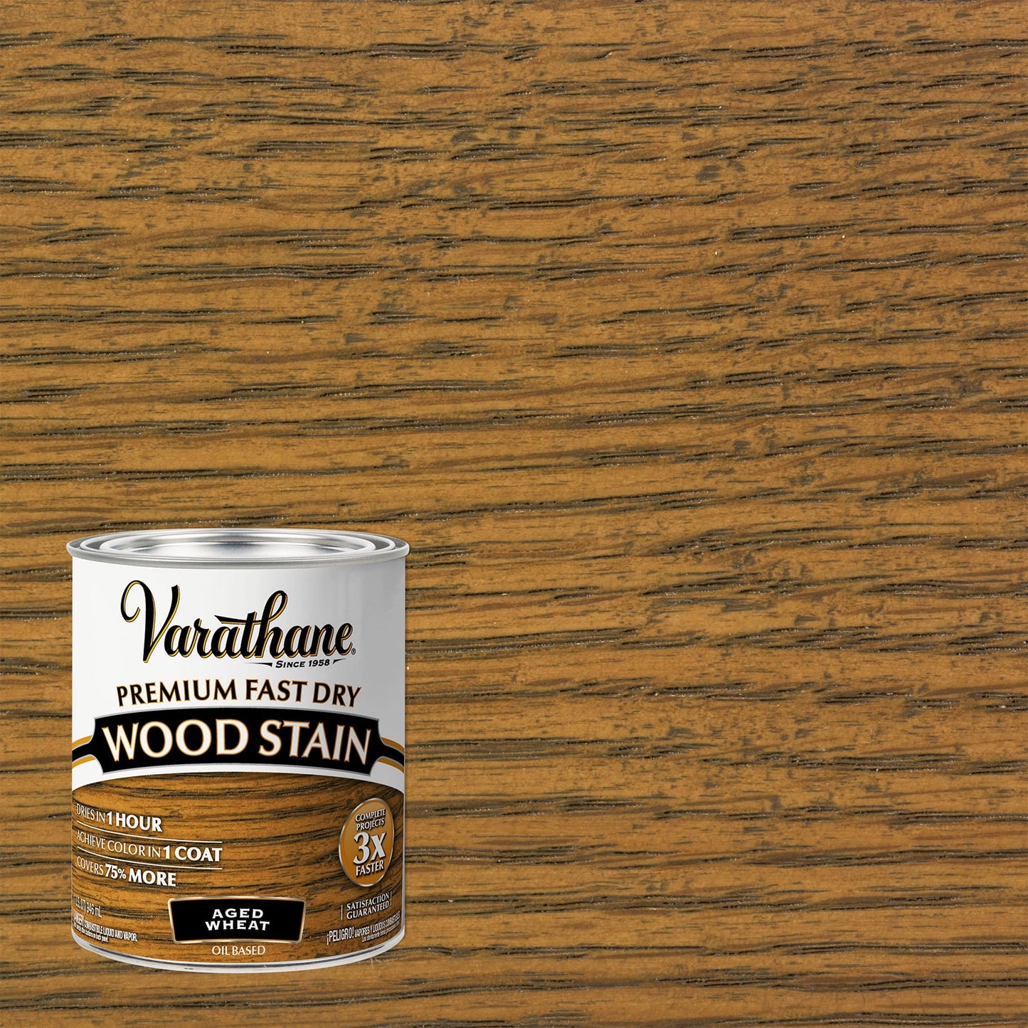 2 Pack, Aged Wheat, Varathane Premium Fast Dry Wood Stain-333660, Quart