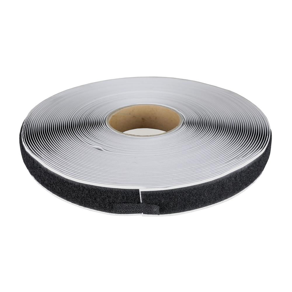 Velcro 1" self-adhesive loop, 25 yard dispenser box, black