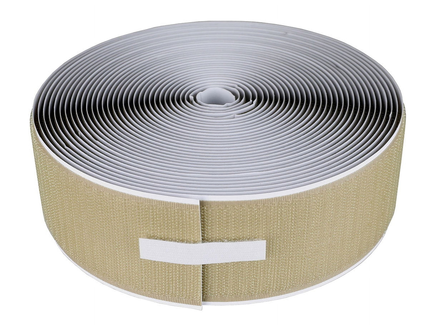 Velcro 2" self-adhesive hook, 10 yard dispenser box, tan