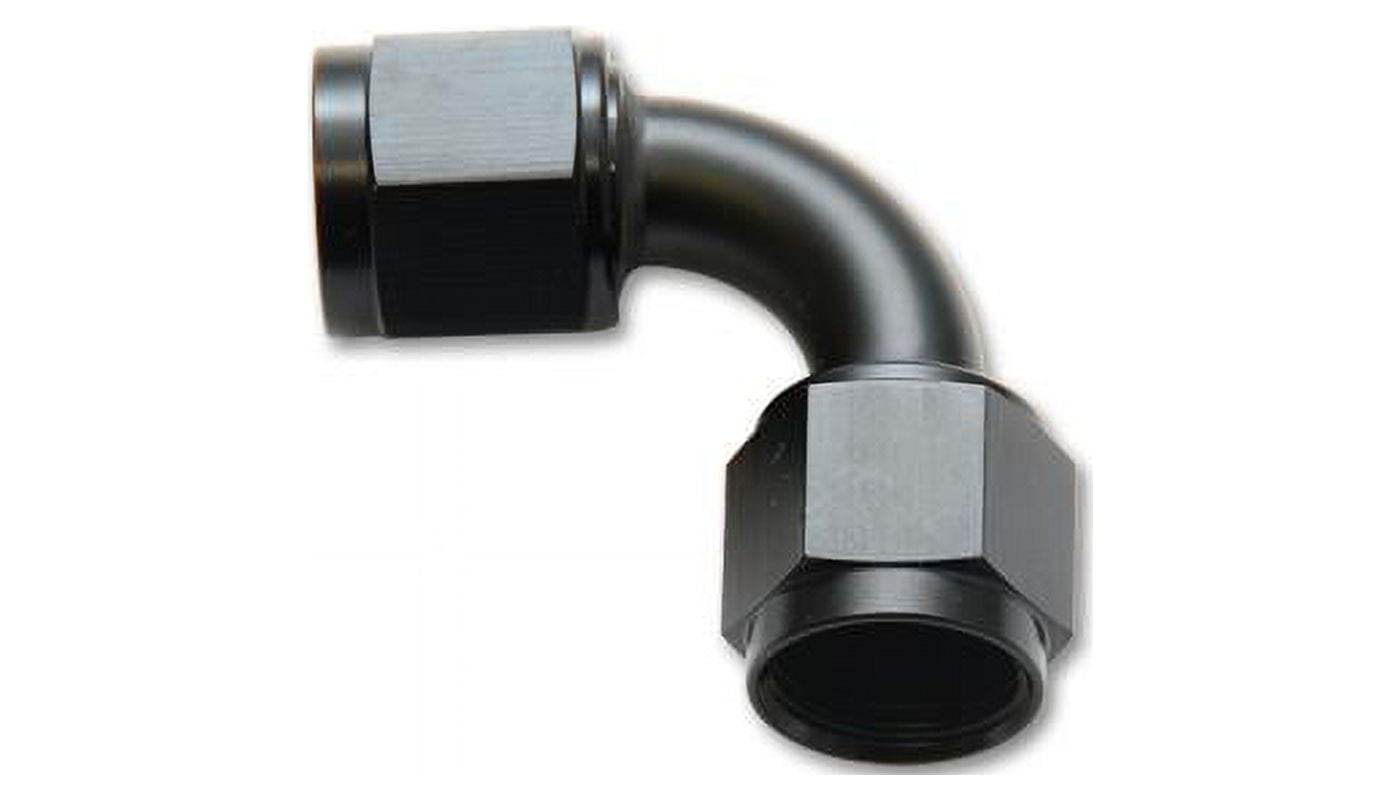 Vibrant Performance 10736 VIB10736 -16AN FEMALE 90 DEGREE UNION ADAPTER (AN TO AN) - ANODIZED BLACK ONLY