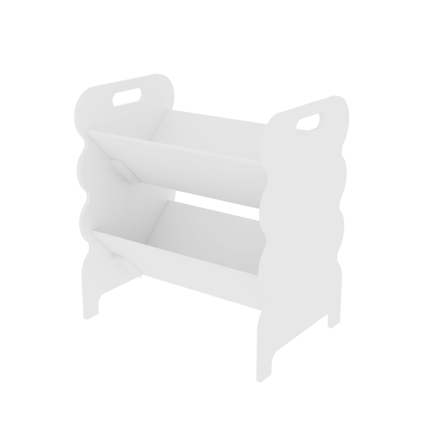 House of Happy Wiggle Storage Unit, White for Kids Classroom, Kids Playroom or Kids Bedroom