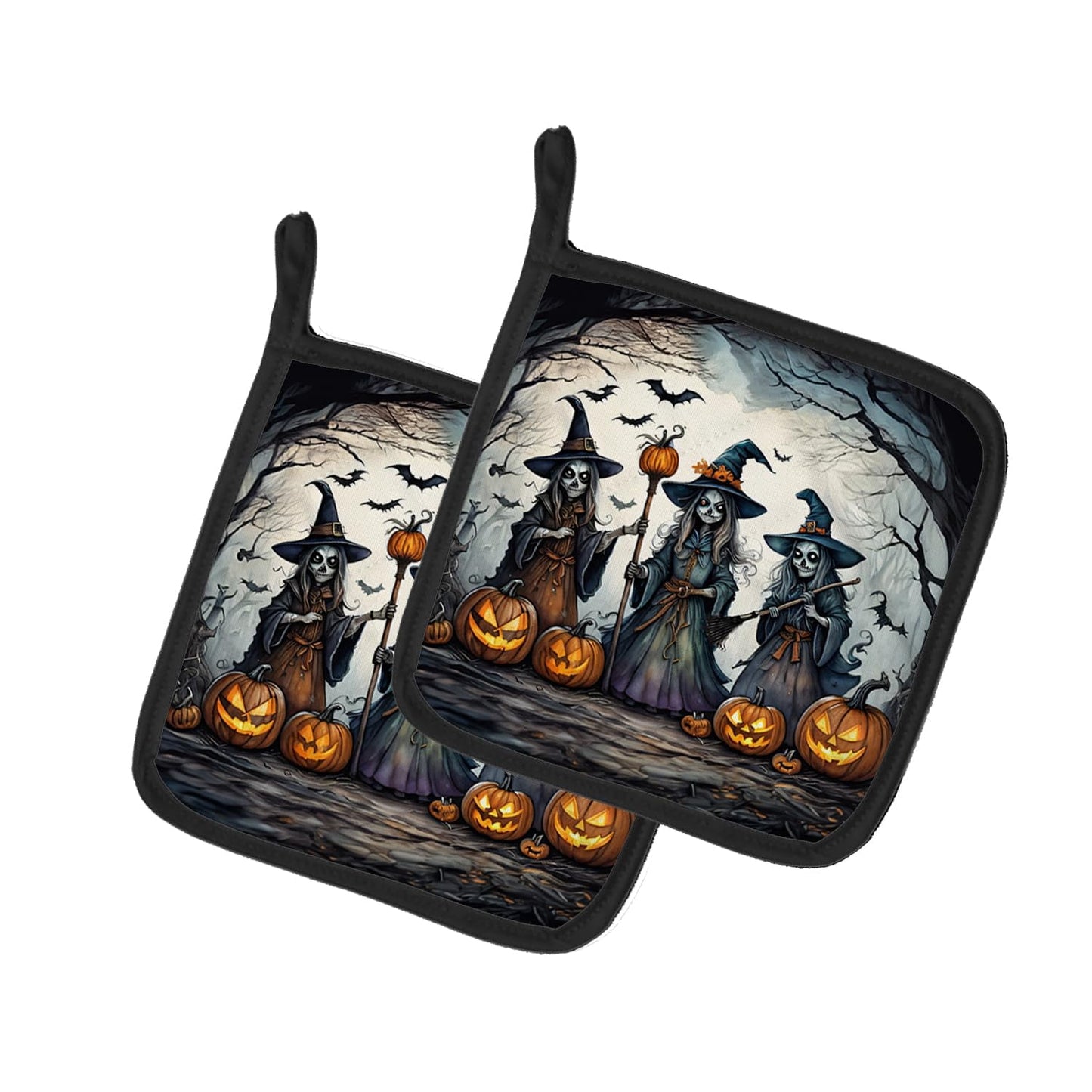 The Weeping Woman Spooky Halloween Pair of Pot Holders