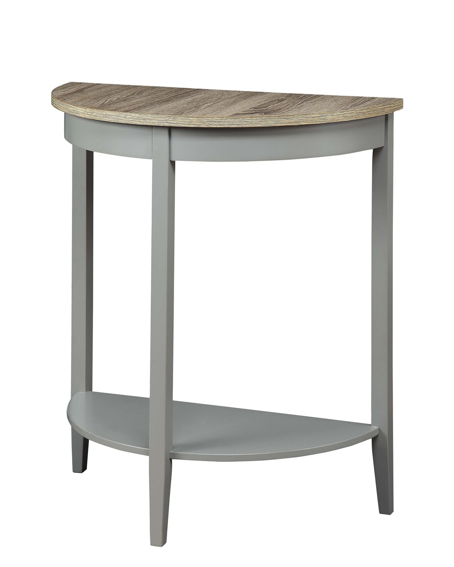 Acme Justino Console Table Natural Oak & Gray