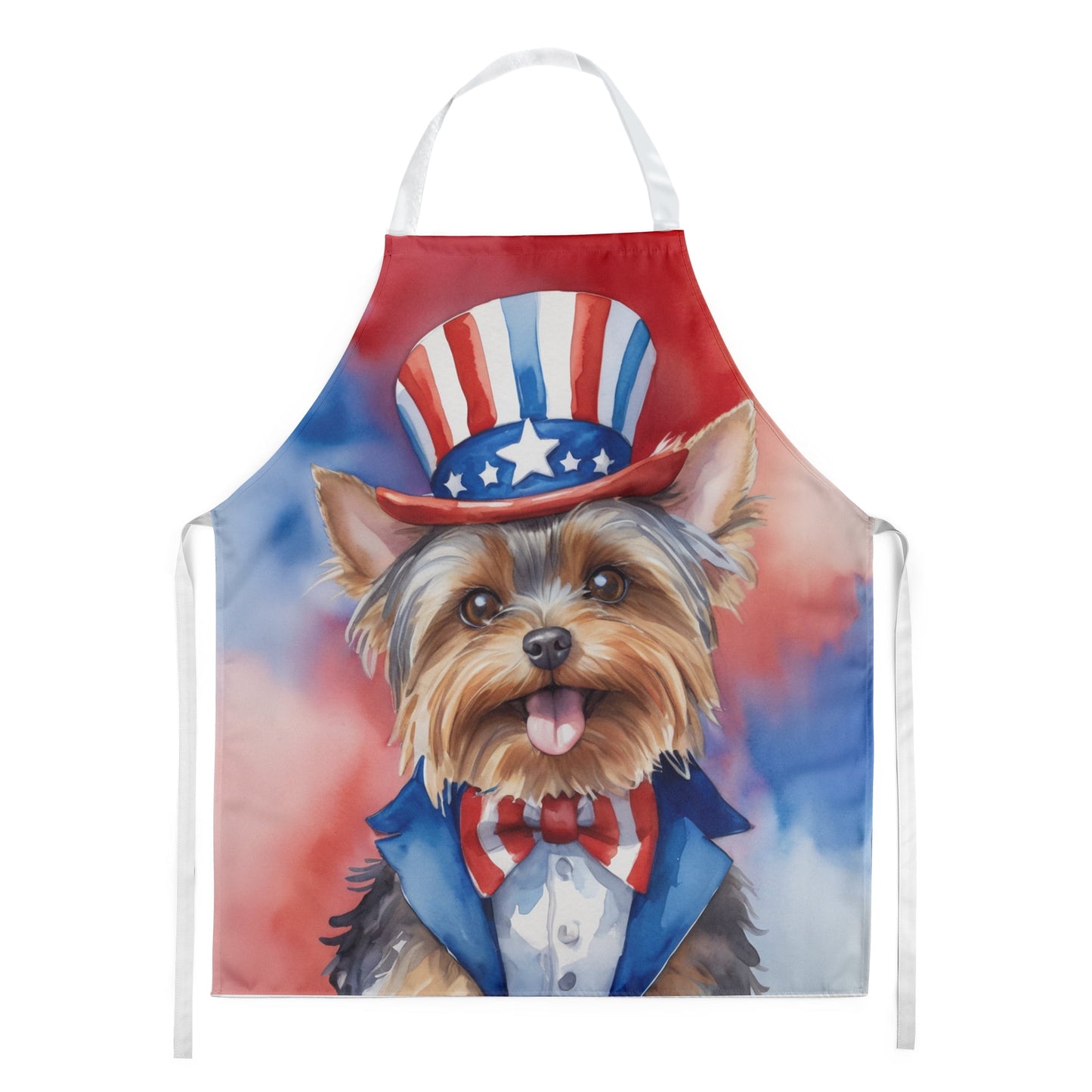 Yorkshire Terrier Patriotic American Apron 27 in x 30 in