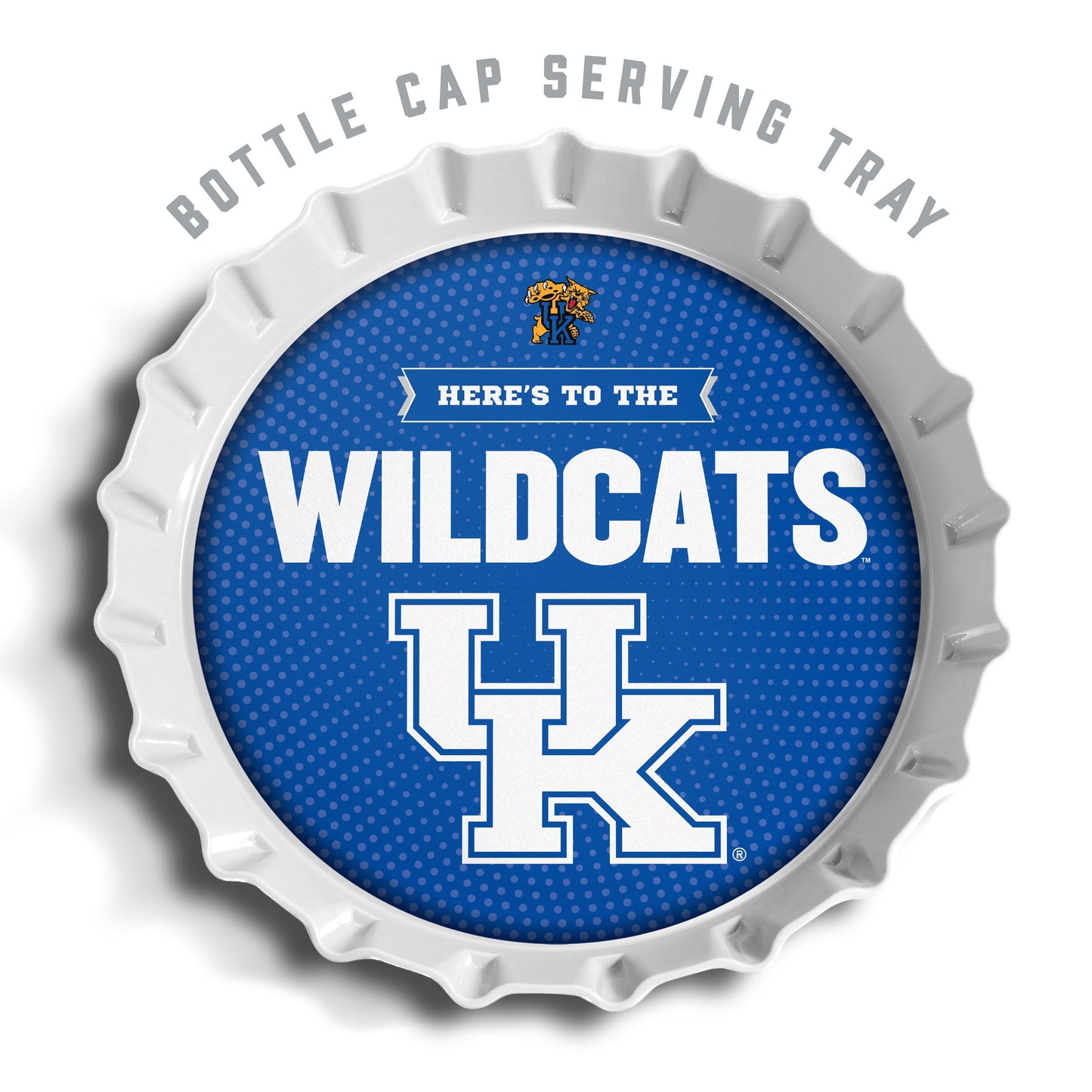 YouTheFan NCAA Kentucky Wildcats Bottle Cap Serving Tray