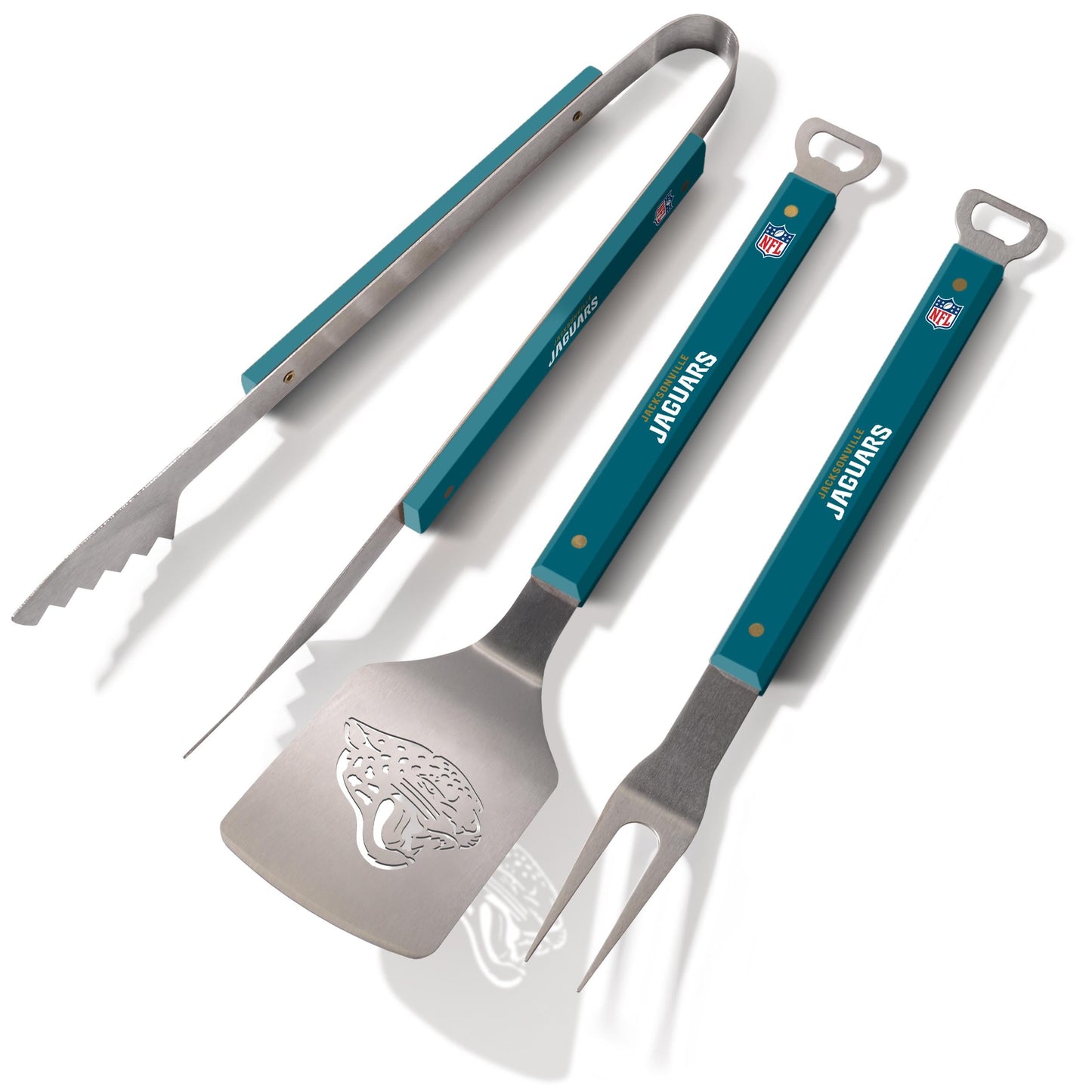 YouTheFan NFL Jacksonville Jaguars Spirit Series 3pc BBQ Set