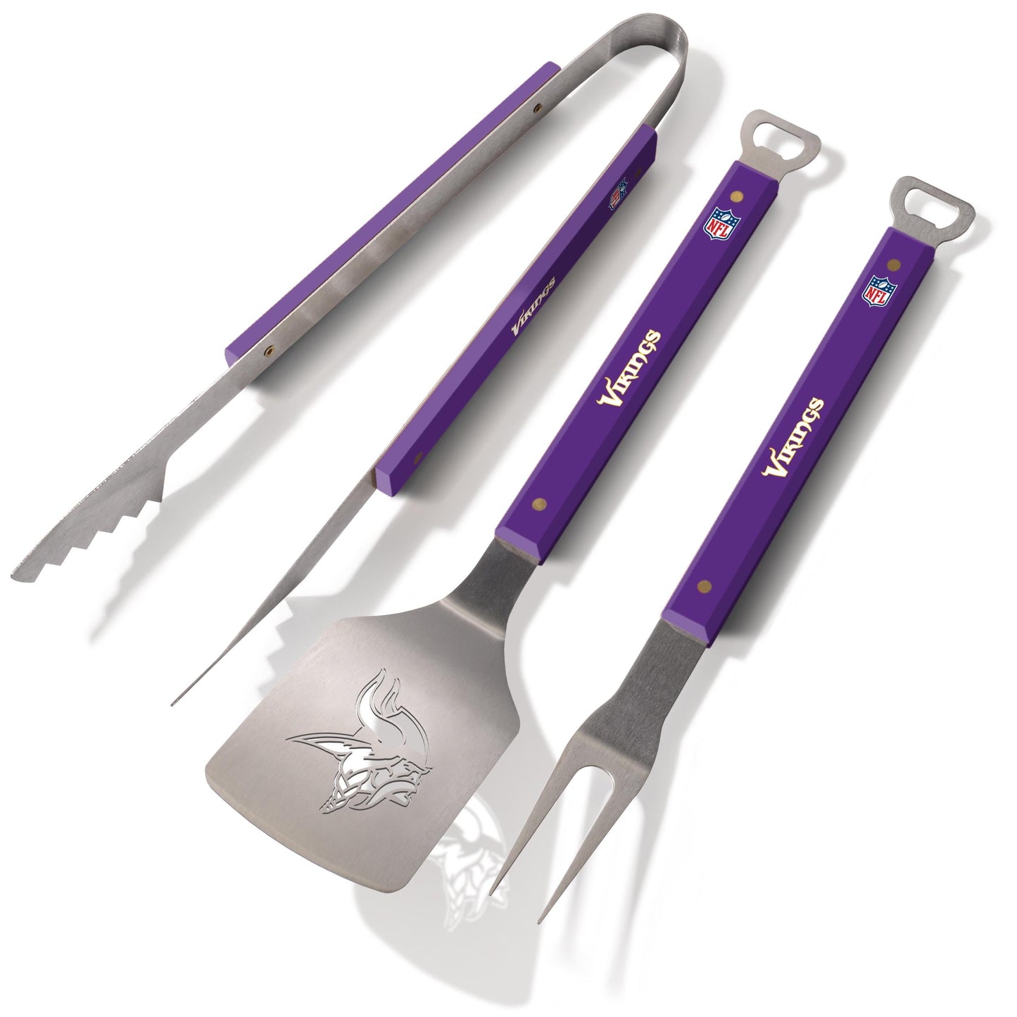 YouTheFan NFL Minnesota Vikings Spirit Series 3pc BBQ Set