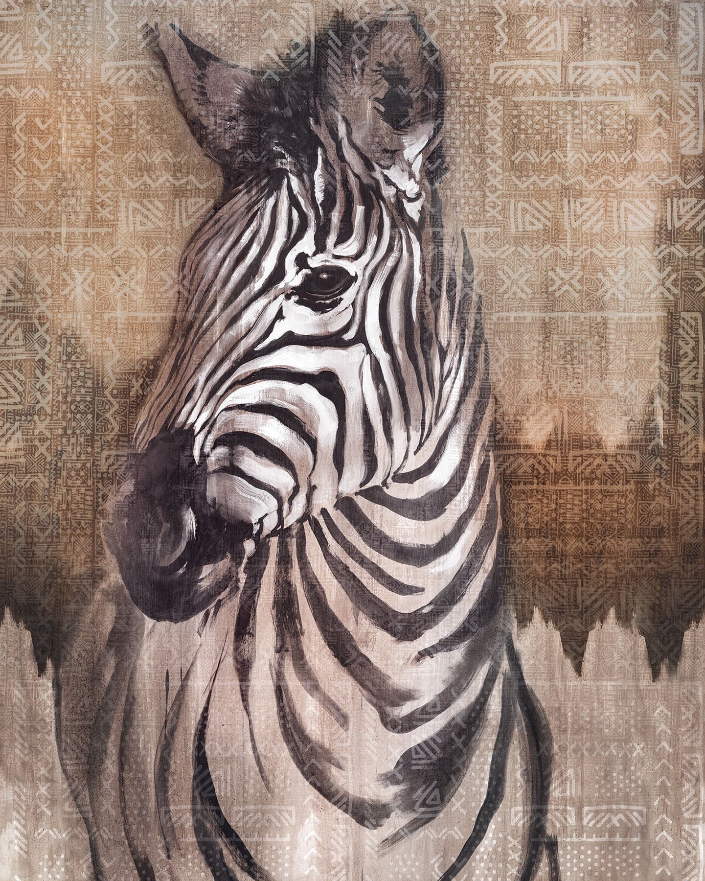 Zebra Wall Mural