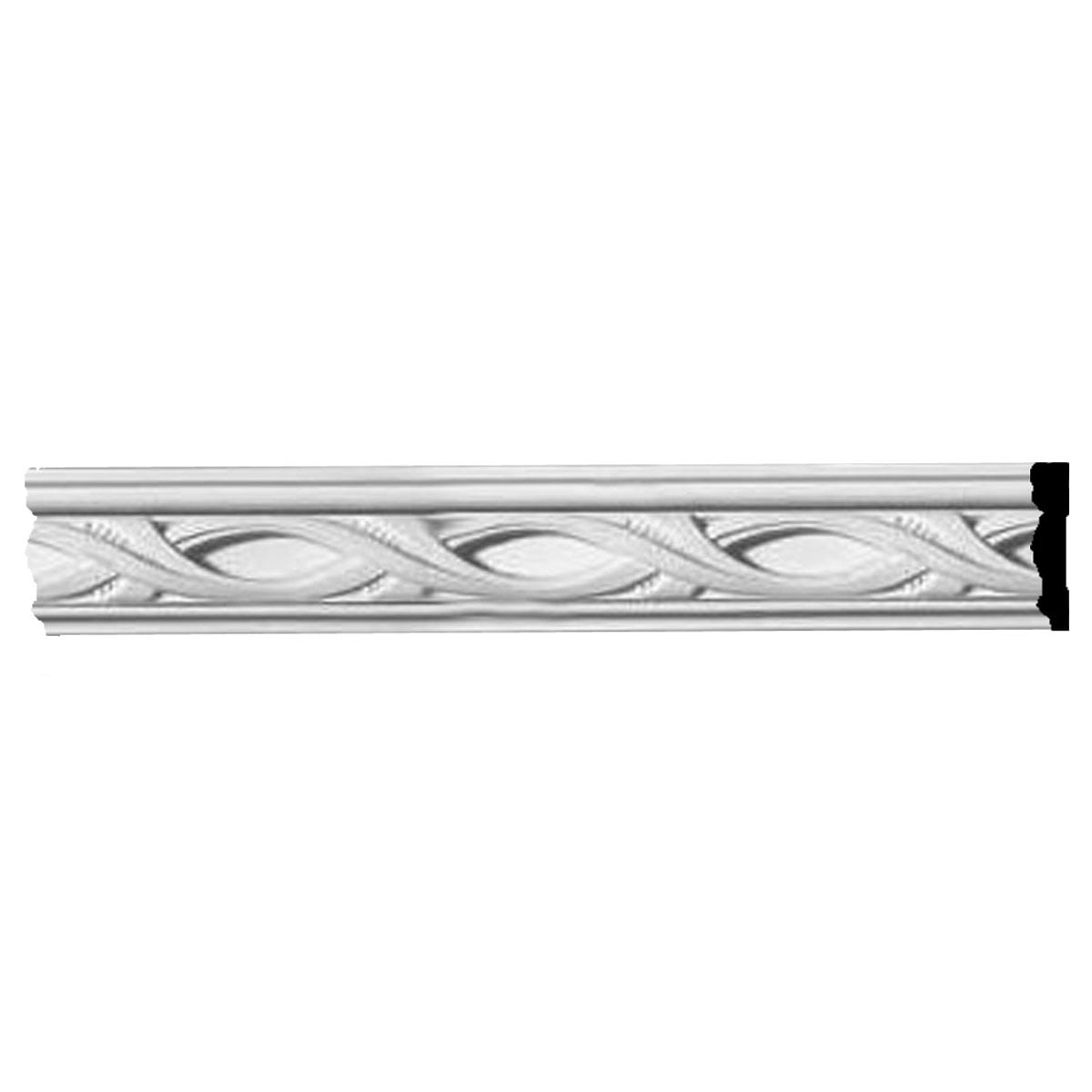 1 3/4"H x 1/2"P x 94 1/2"L Medway Pierced Moulding with Backplate