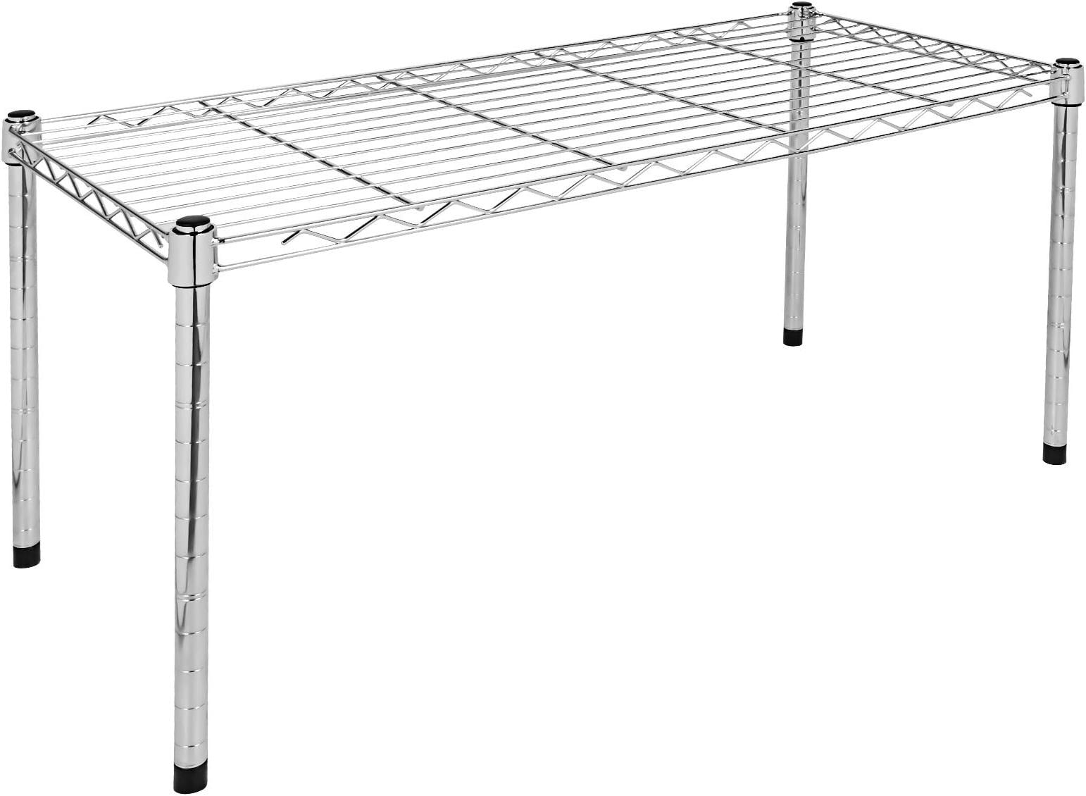 EstanterÃ­a de Alambre de 1 Nivel, 29.92" de Ancho x 13.78" de Profundidad x 14.96" de Alto, Organizador de Acero, Plata