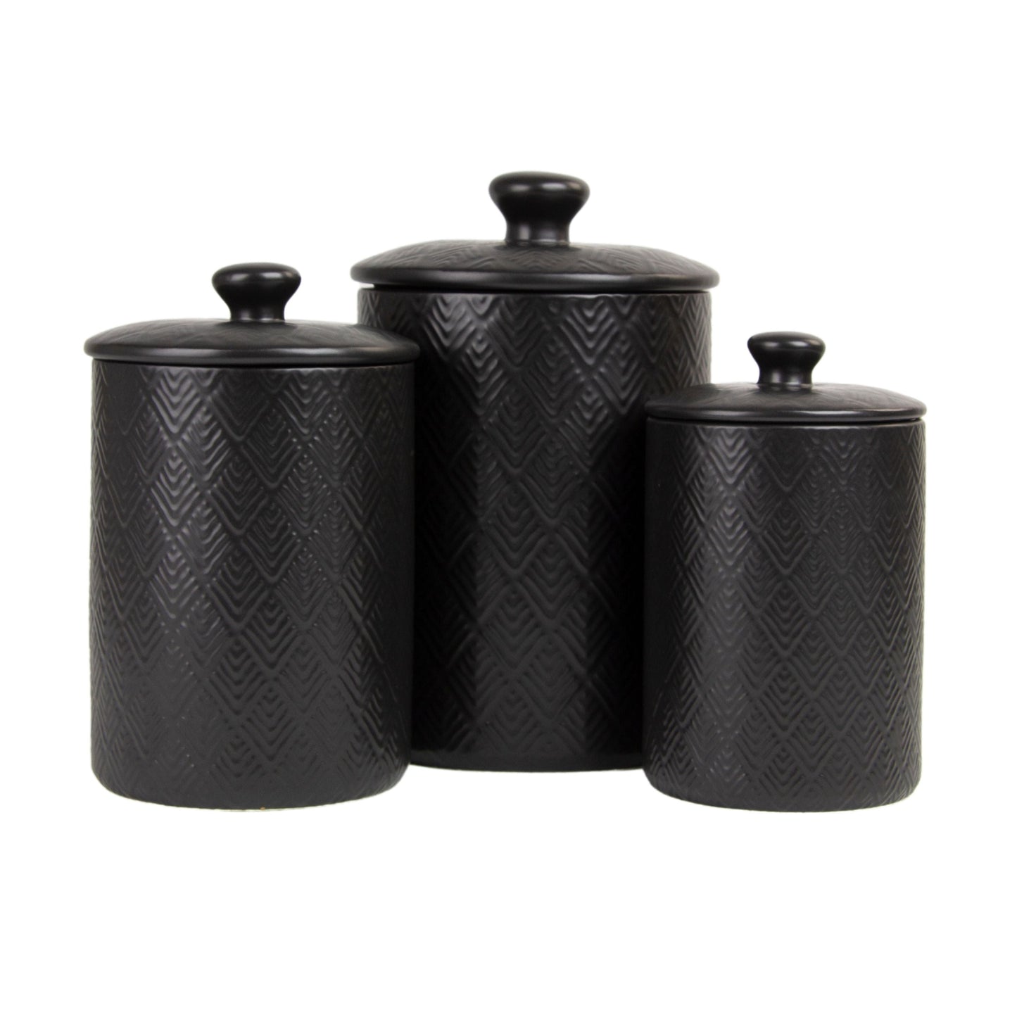 10 Strawberry Street Marquis Juego de 3 Piezas de Botes, Negro Mate