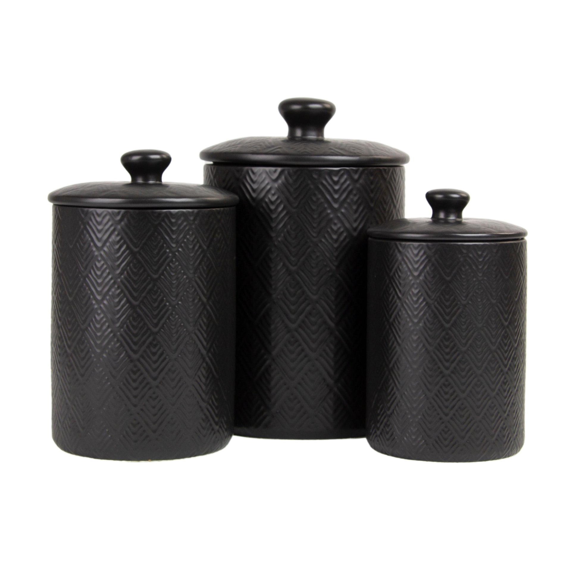 10 Strawberry Street Marquis Juego de 3 Botes, Negro Mate
