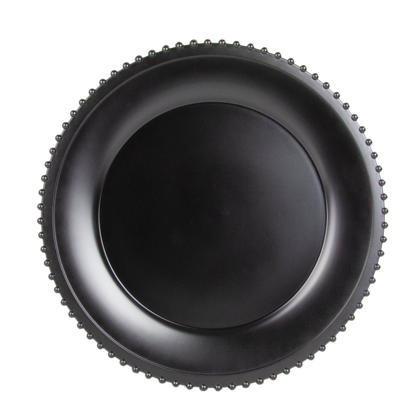 10 Strawberry Street Matte Black Belmont 13" Lacquer Charger, Set of 12