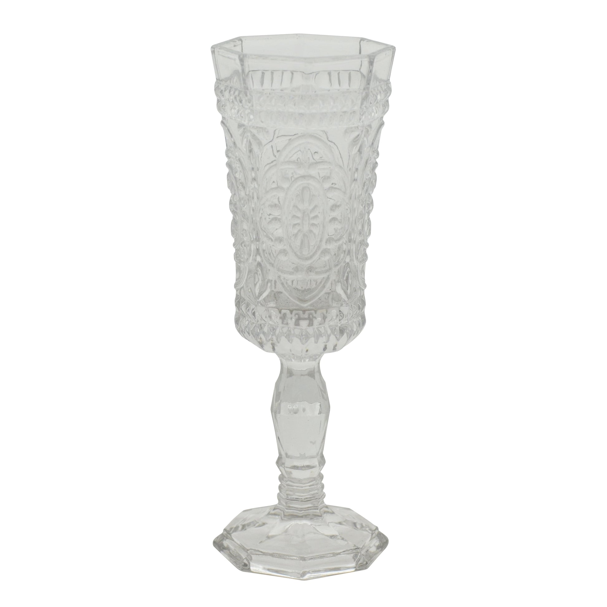 10 Strawberry Street Vatican 4 oz Champagne Flute, Set of 6, Clear