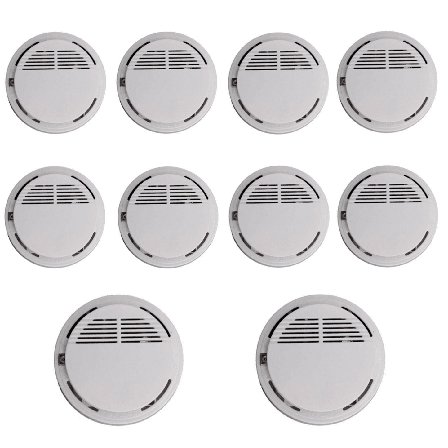 10PCS Smoke Alarm Detector Home Safety Sensor Alert