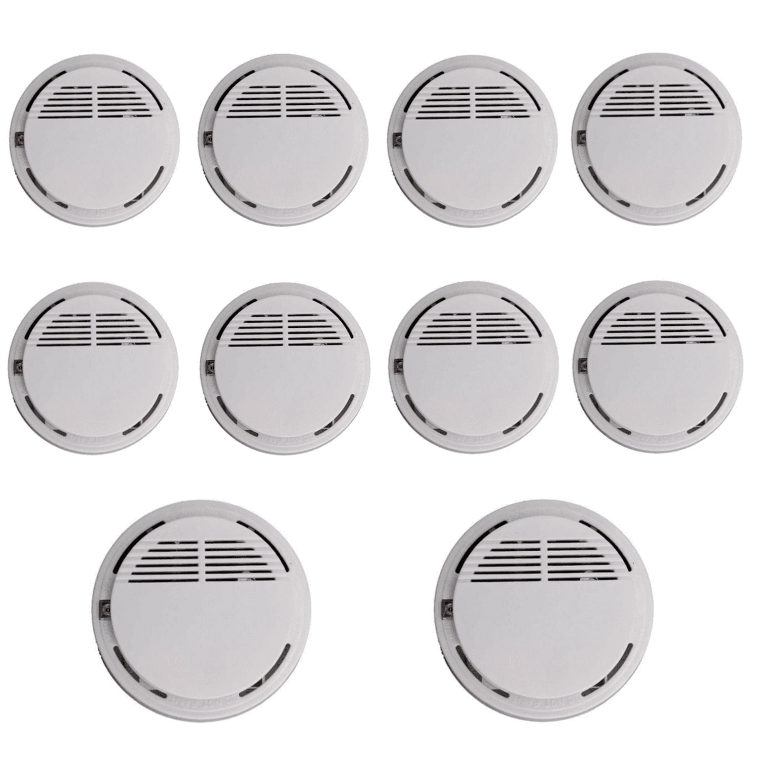 10PCS Smoke Alarm Detector Home Safety Sensor Alert