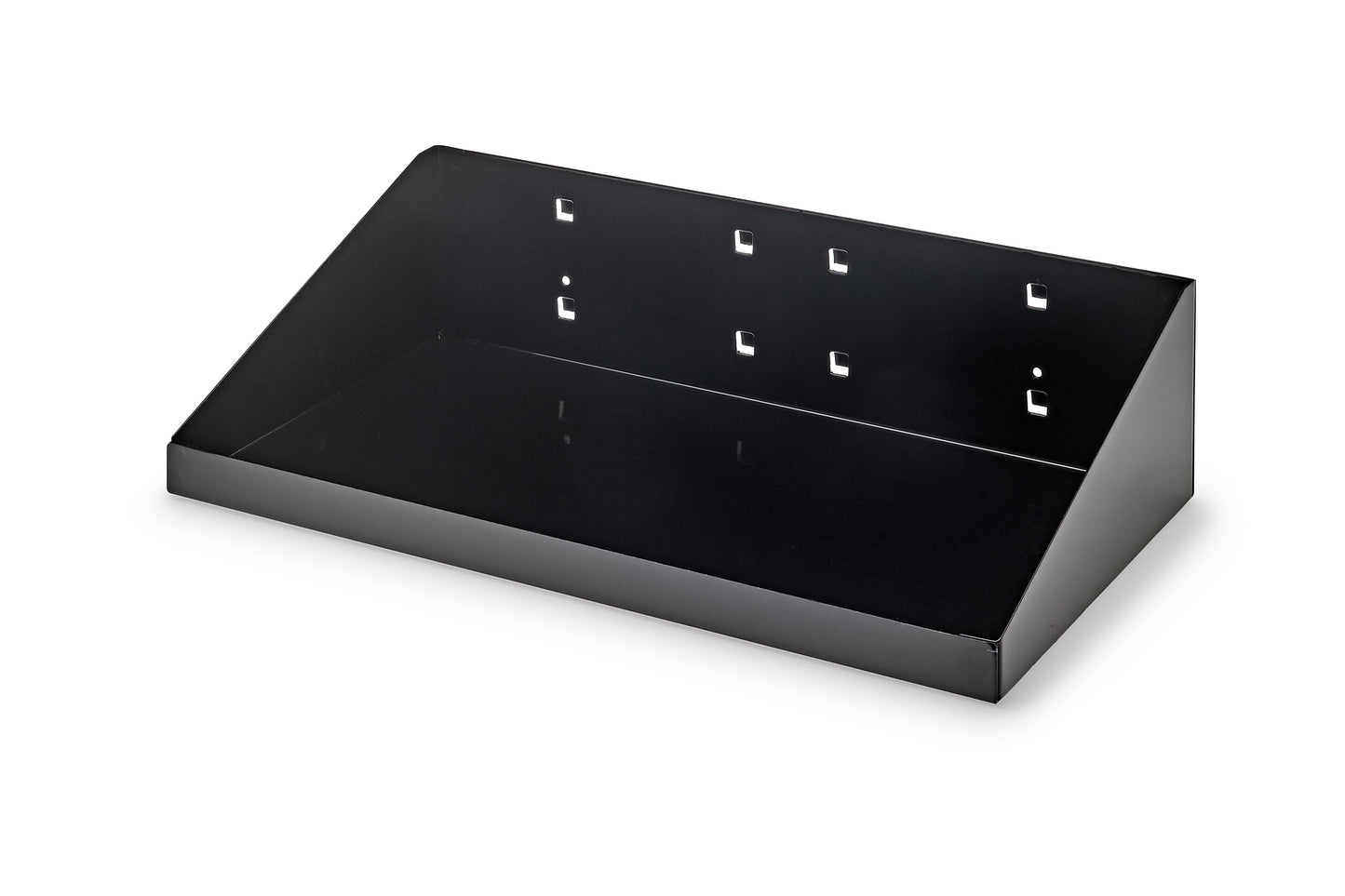 12 In. W x 6 In. D Black Epoxy Powder Coated Steel Shelf for LocBoard