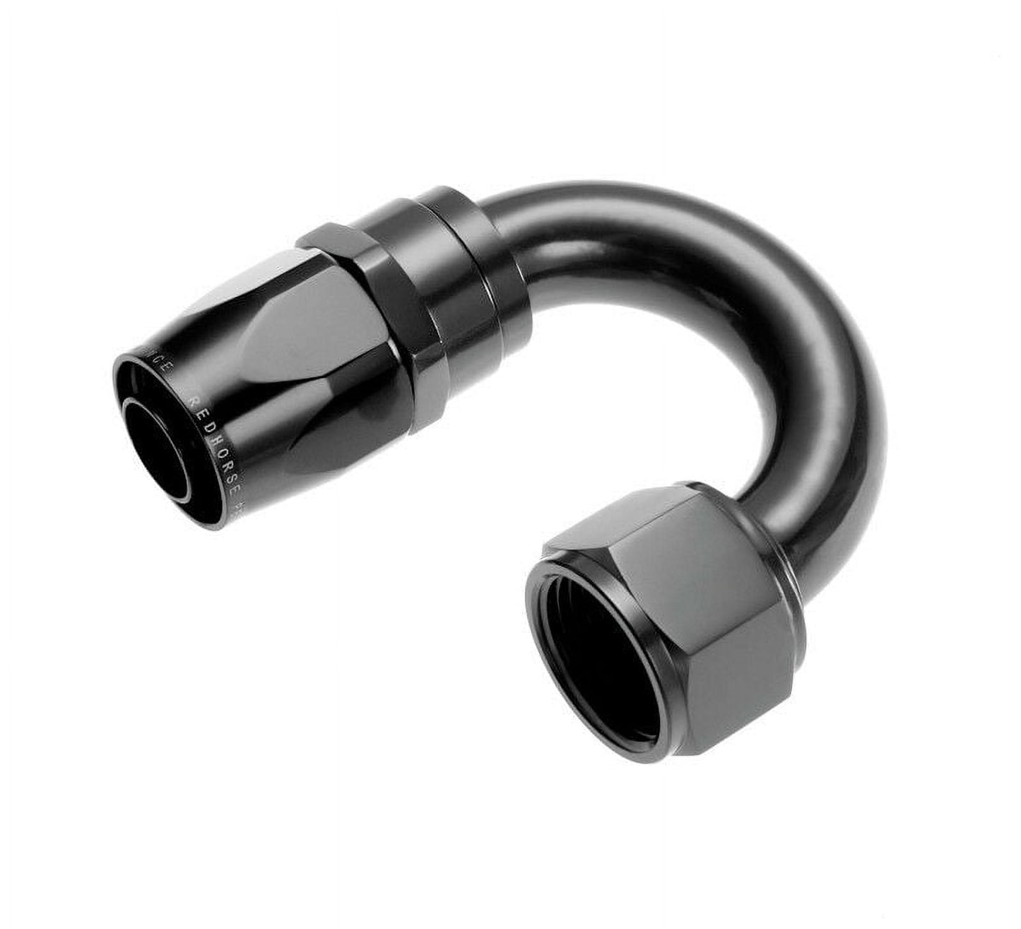 -16 180 Degree Swivel-Seal Female Aluminum Hose End - Black