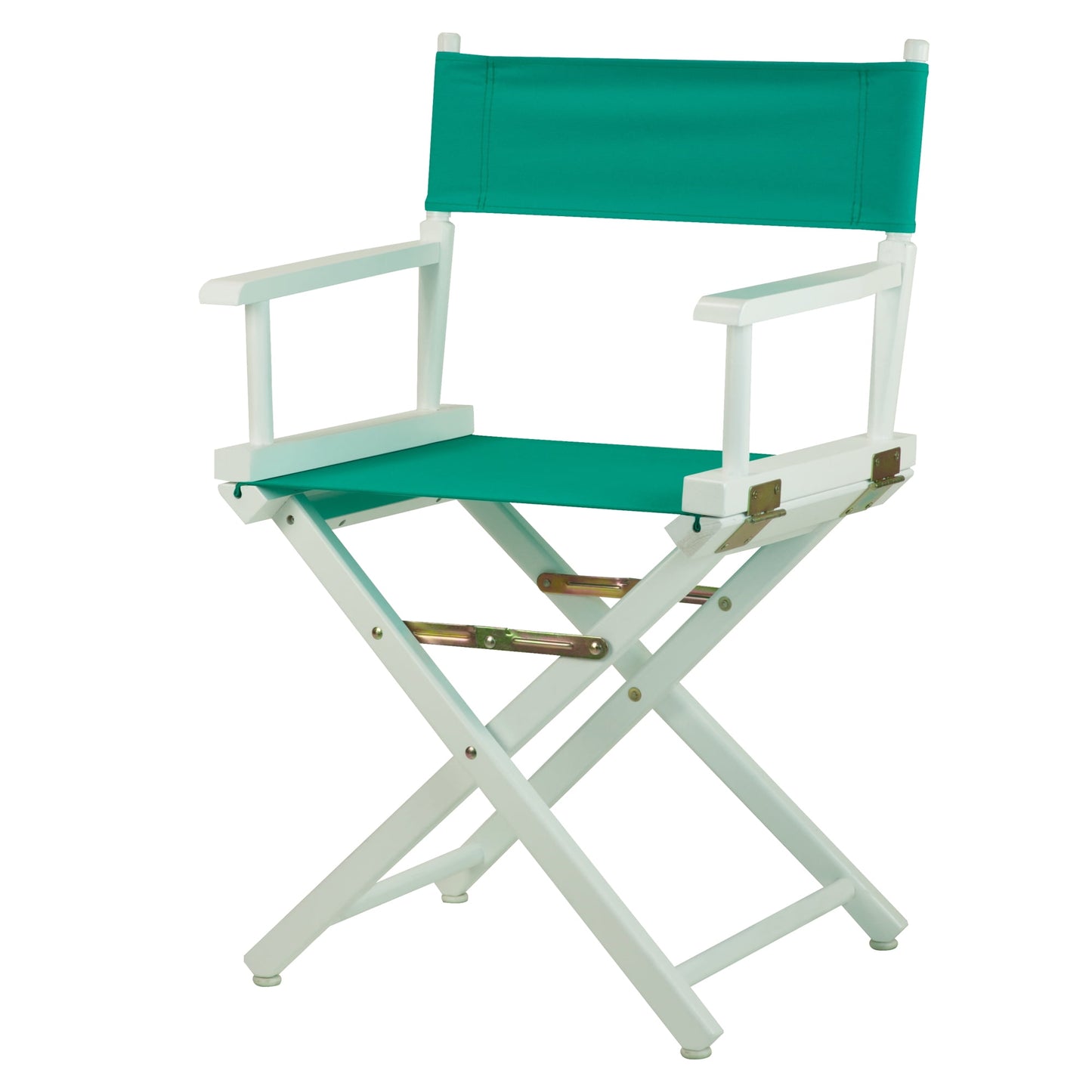 "18" Director's Chair White Frame-Teal Canvas"