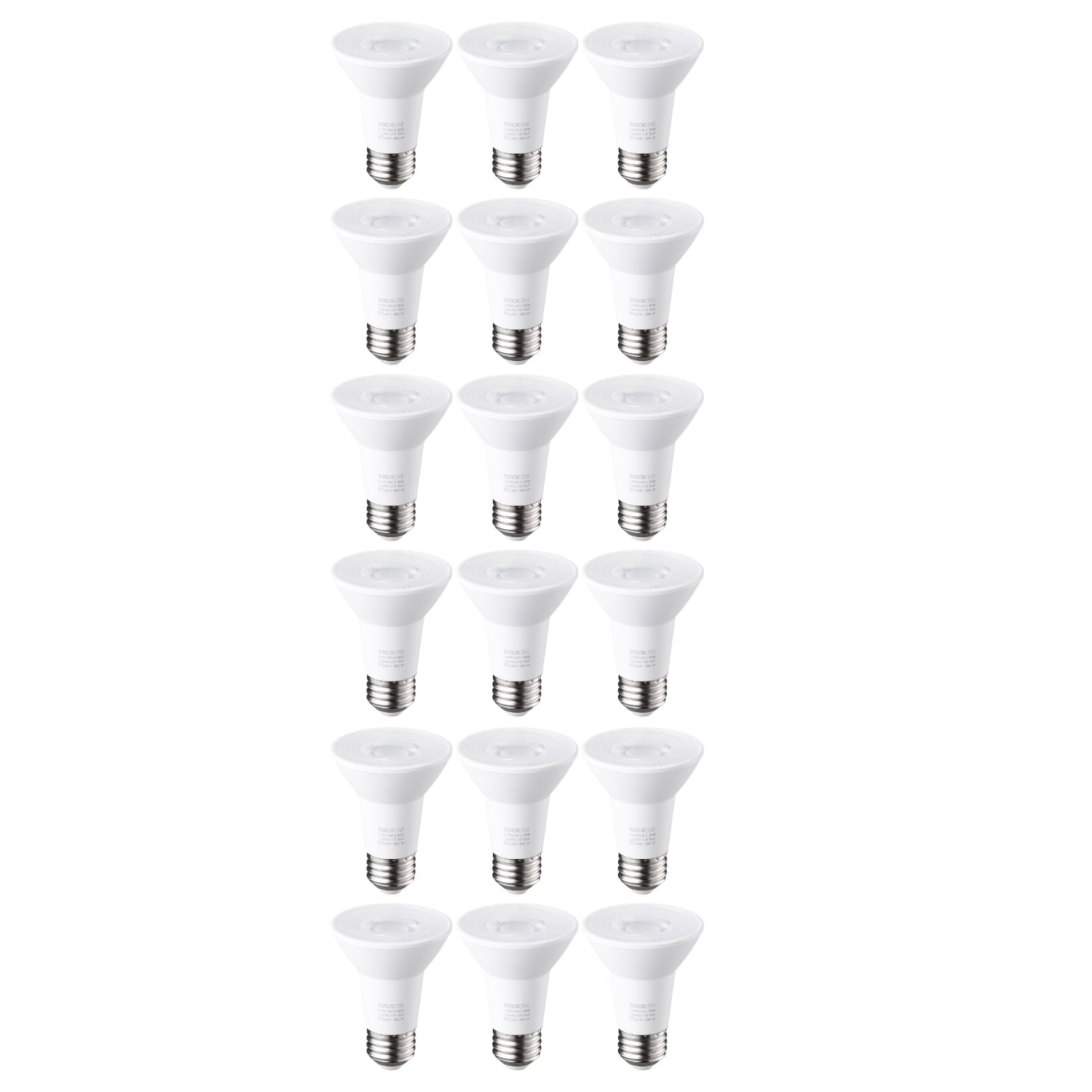 18 Pack PAR20 Dimmable LED Bulb, CRI 90+, 6.5W (50W Equivalent), 500 Lumens, 3000K Warm White, E26 Medium Base