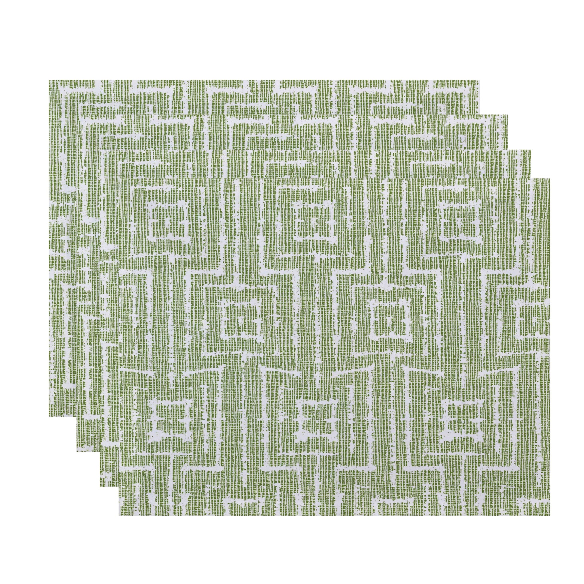 18" x 14" Woven Tiki Geometric Print Placemat (Set of 4)