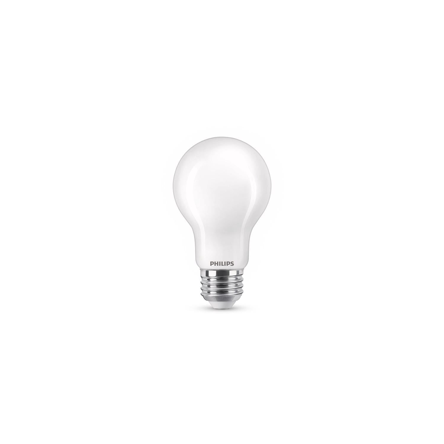 Philips A19 E26 (Medium) Filament LED Bulb Daylight 100 Watt Equivalence 2 pk