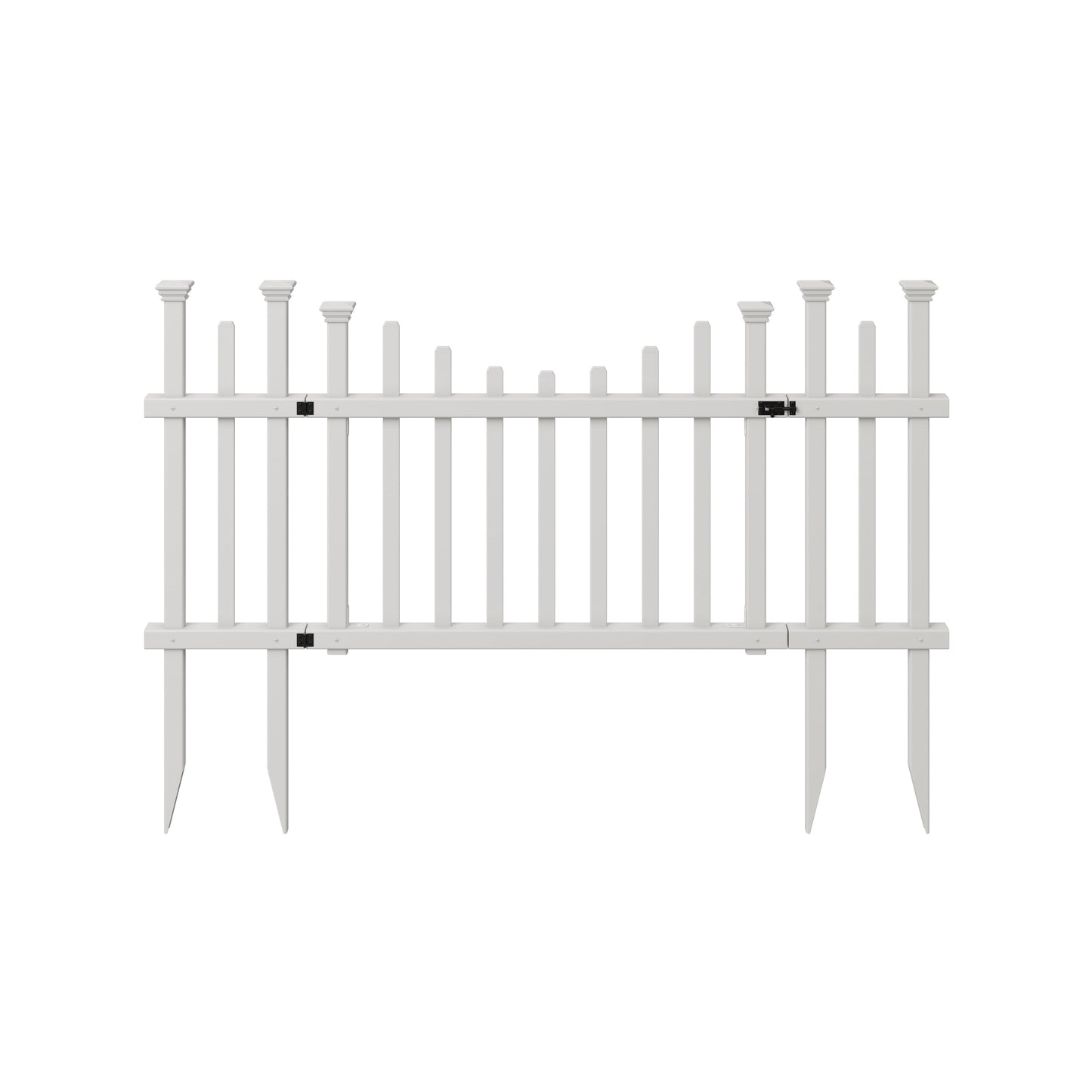 Zippity Outdoor Products Washington Kit de Compuerta de Vinilo sin ExcavaciÃ³n con Alas para Cerca (30in H x 60 1/2in W)