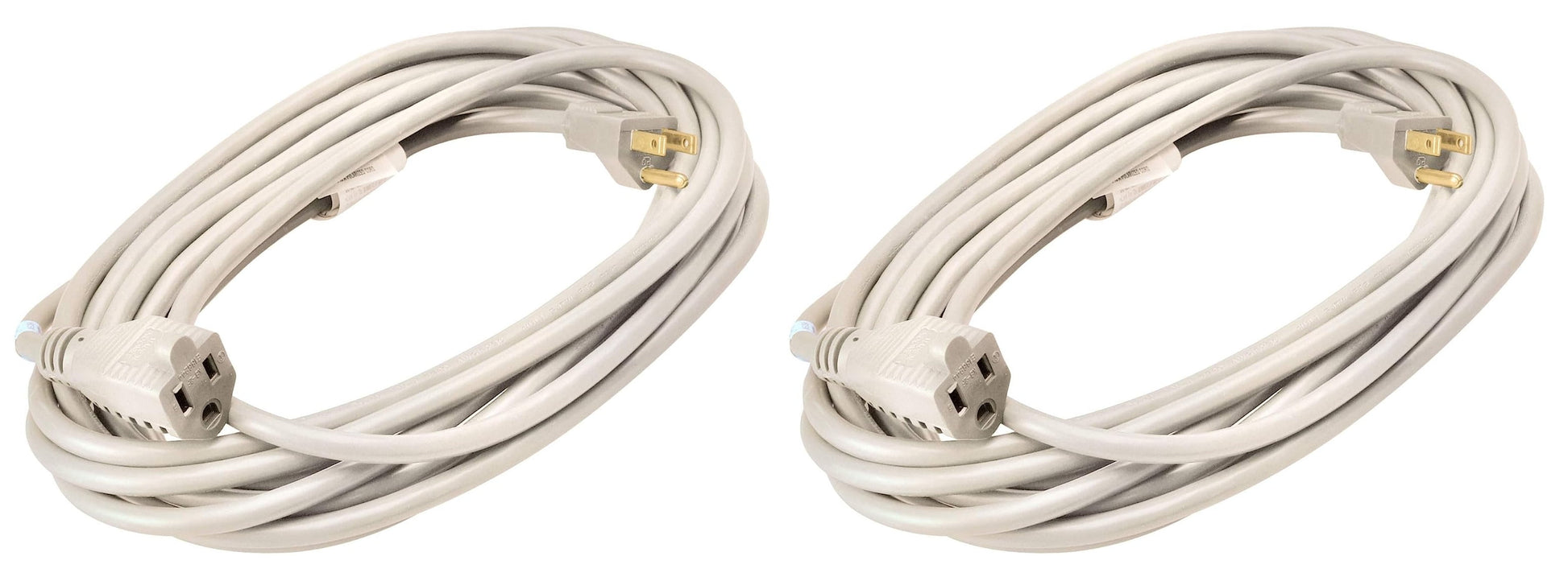 Coleman Cable 16/3 20' White SJTW Outdoor Vinyl Extension Cord