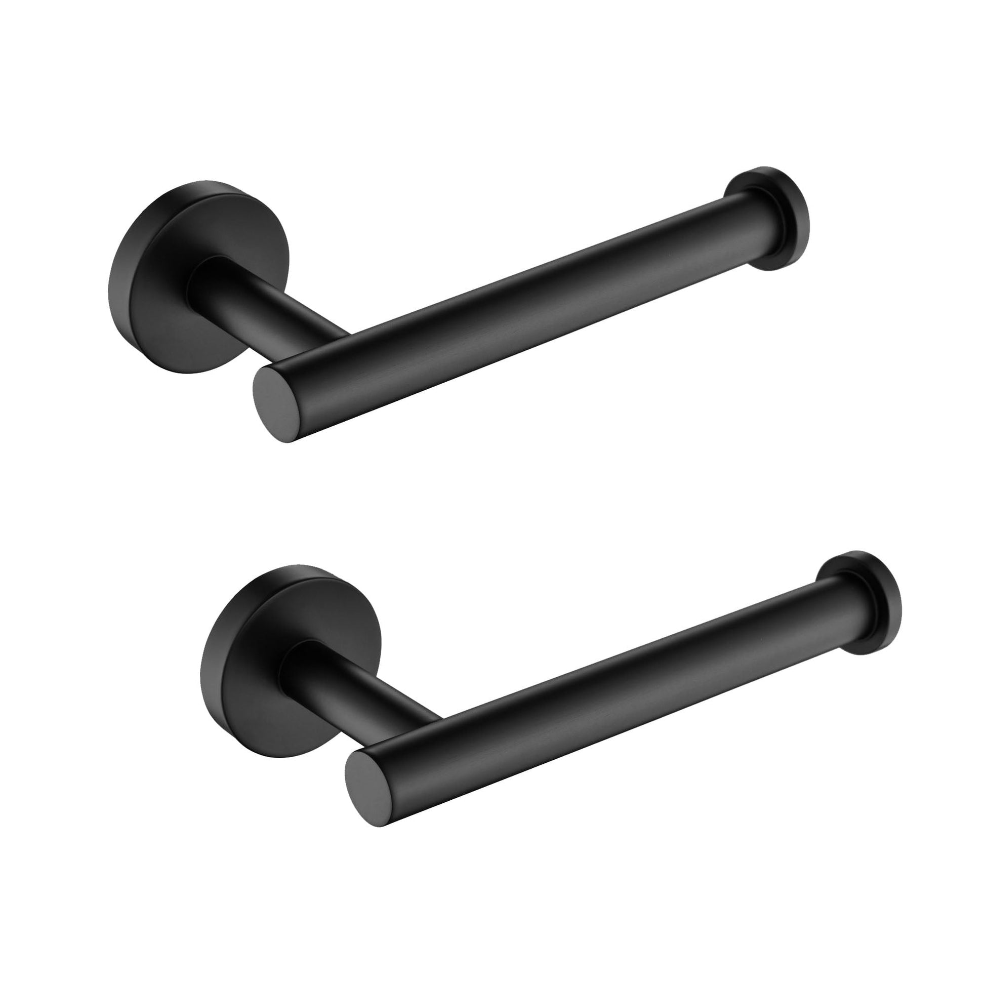 2 Pack Toilet Paper Holder for Bathroom,Matte Black Tissue Holder Dispenser,Wall Mount Stainless Steel Toilet Roll Holder